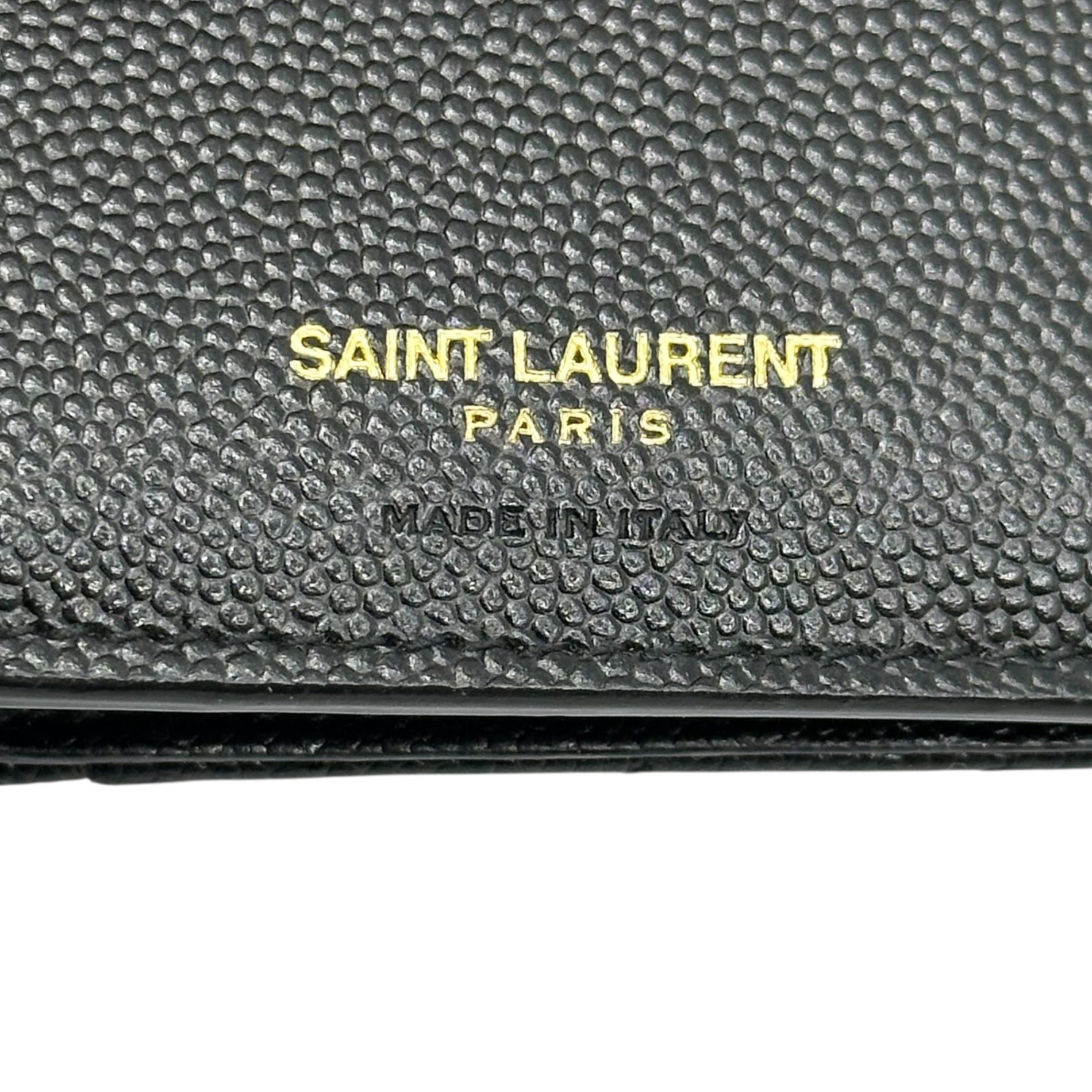 Saint Laurent(サンローラン) MONOGRAM YSL 三つ折り財布 モノグラム 03943 ブラック コンパクト 財布