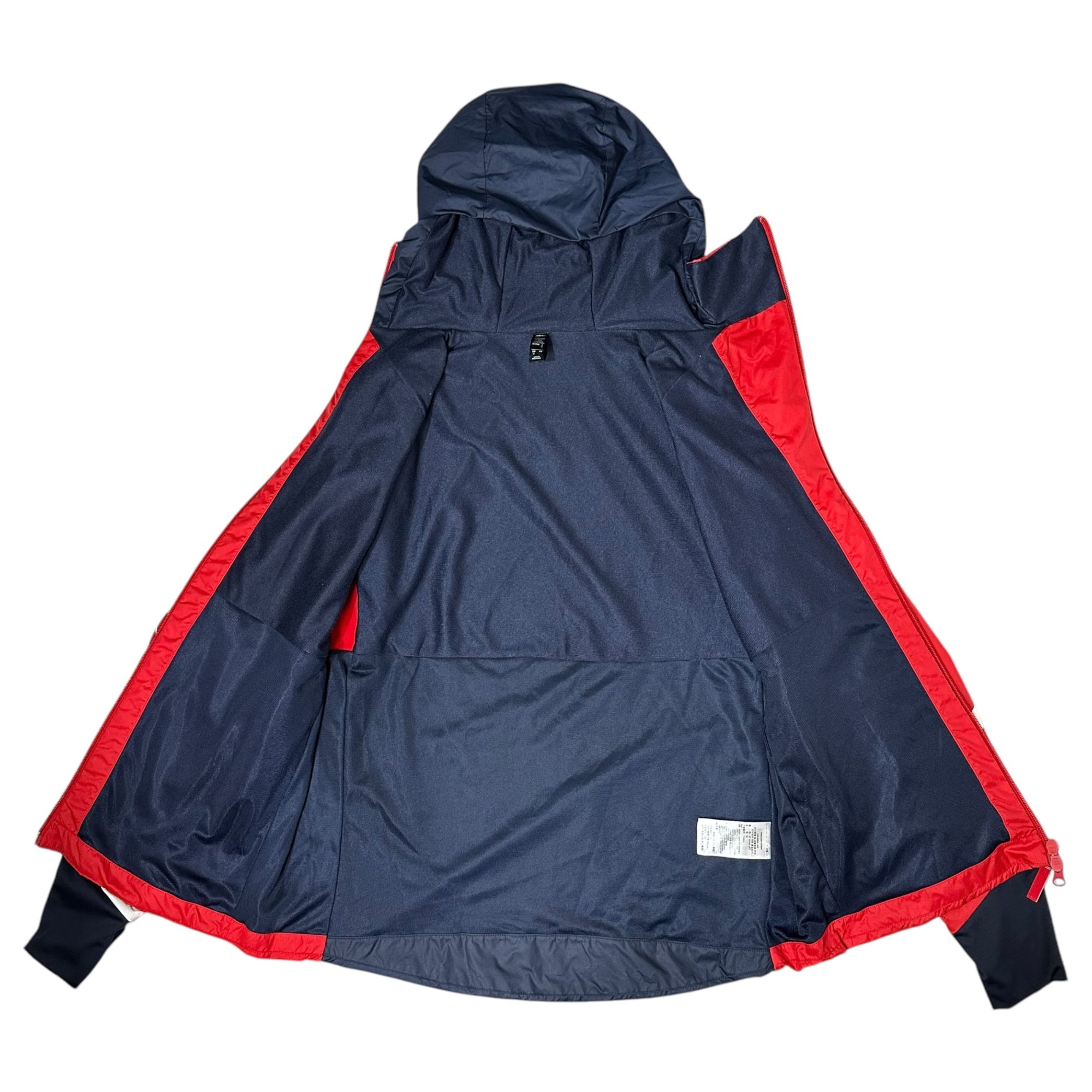 adidas(アディダス) TGP Windbreaker ナイロン ジャージ セットアップ HA4741 M ブラック×ブルー パーカー ジャケット パンツ スポーツウェア