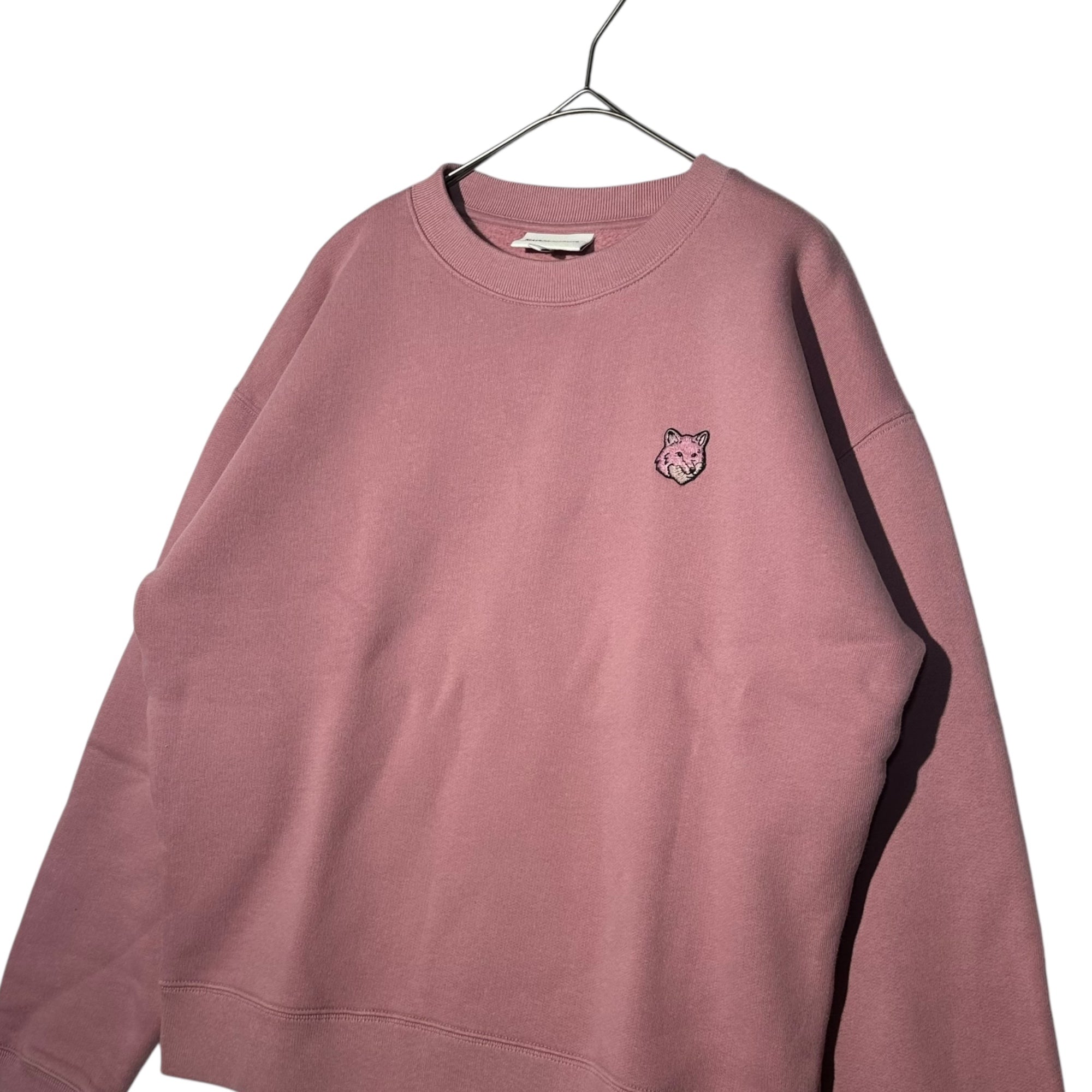 Maison Kitsune(メゾンキツネ) Fox Head Patch Comfort Sweatshirt フォックスヘッド パッチ コンフォート スウェットシャツ MW00315KM0307 S ピンク