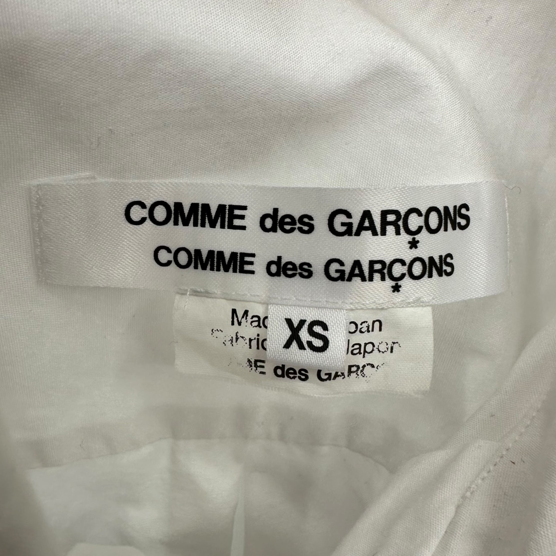 COMME des GARCONS COMME des GARCONS(コムデギャルソンコムデギャルソン) 17AW random ruffle shirt/ランダムフリル丸襟シャツ/ブラウス RT-B010 XS ホワイト