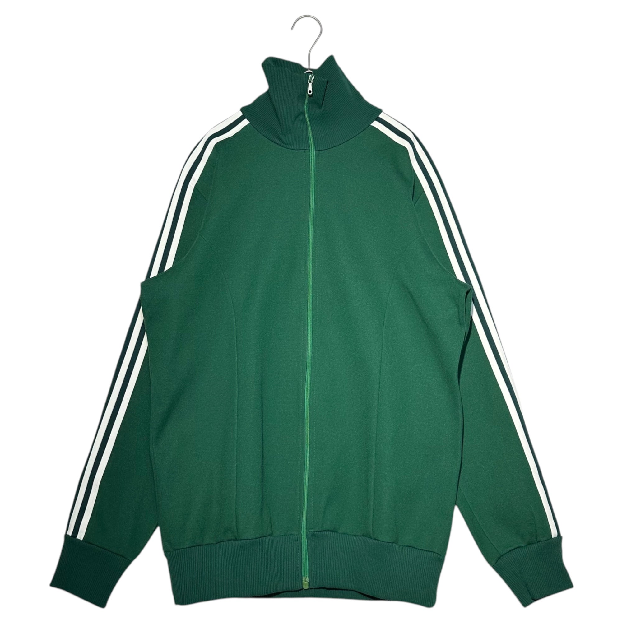 adidas(アディダス) 70's~80's Yugoslavia made track jacket ユーゴスラヴィア製 トラック ジャケット 9(L程度) グリーン 70年代~80年代 ヴィンテージ megaジップ