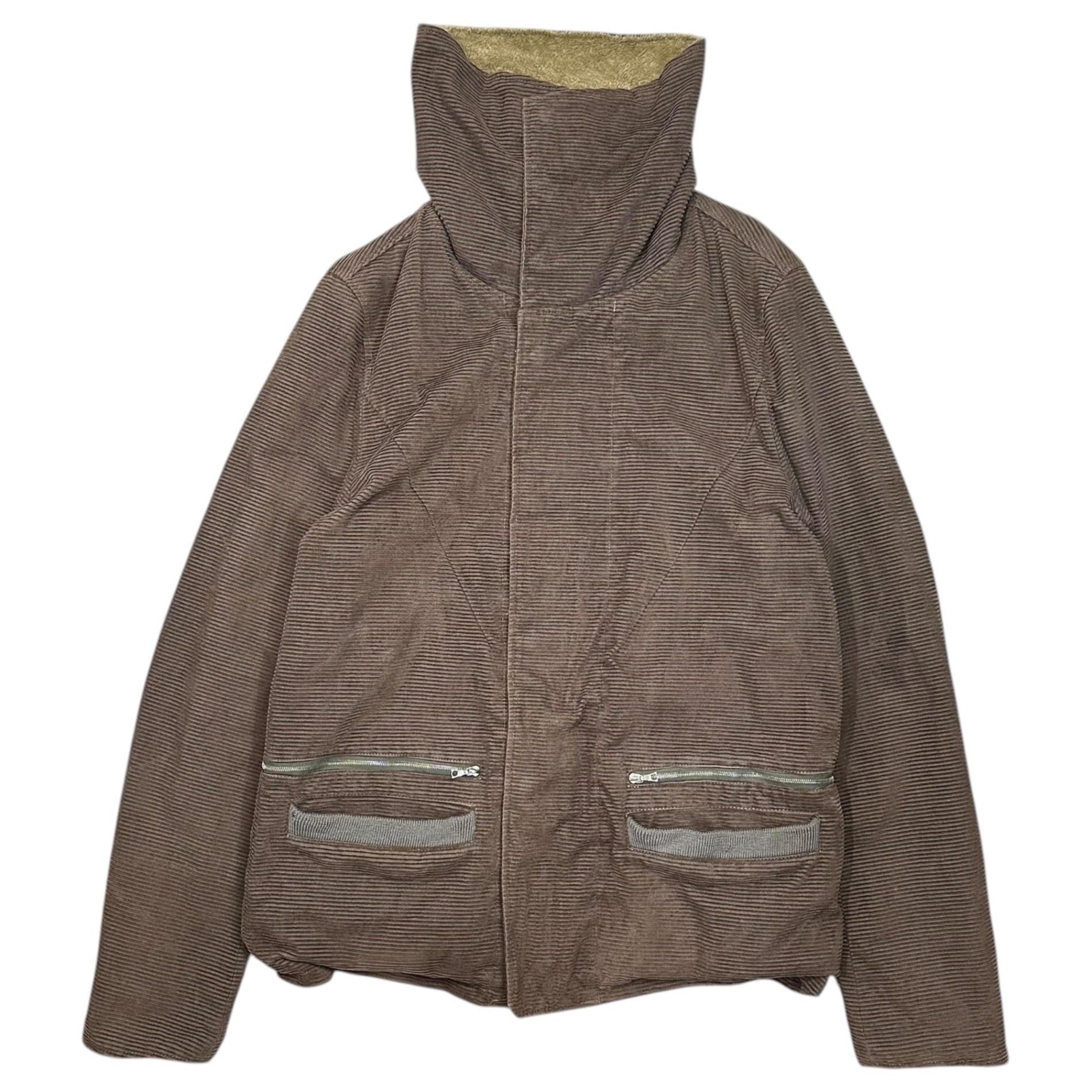 UNDERCOVERISM(アンダーカバイズム) 05AW ARTS&CRAFTS Corduroy Fleece Zip Jacket コーデュロイ ボア ジップ ジャケット 5A215-B8 3 ブラウン 00's アーカイブ
