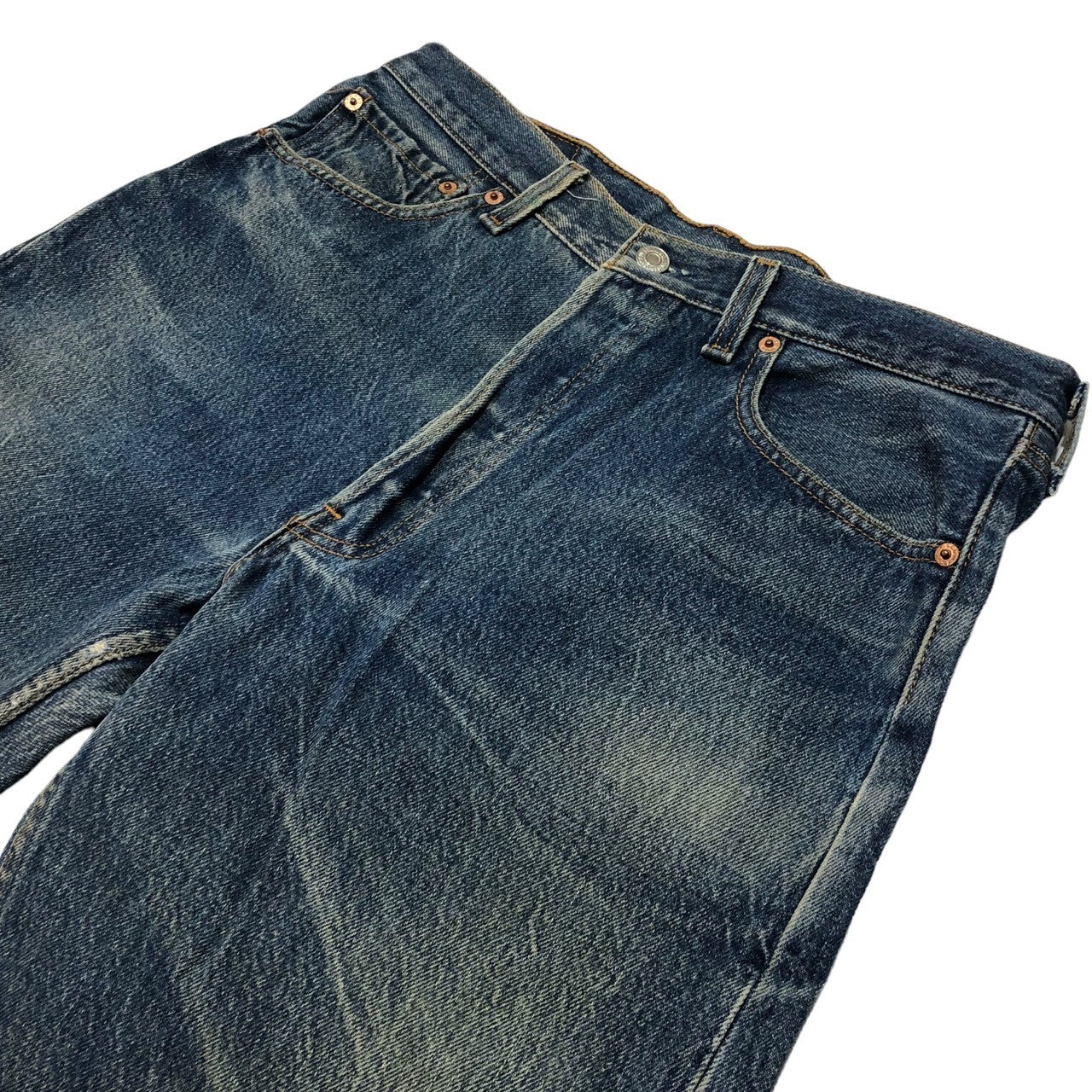 Levi's(リーバイス) 90's 501 straight denim pants ヴィンテージ ストレート デニム パンツ ジーンズ 501-5915 W33 インディゴ 90年代 USA製 裏ボタン501