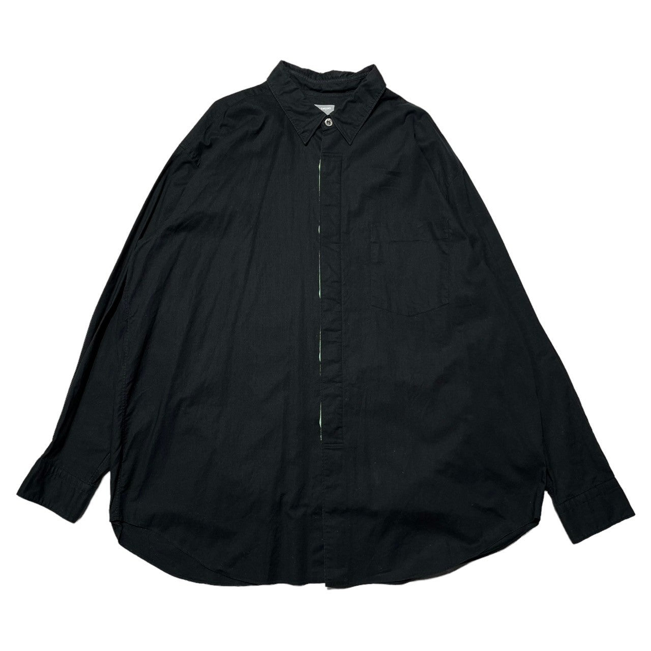 COMME des GARCONS HOMME(コムデギャルソンオム) 90'sベロアテープL/Sシャツ HB-100180 表記なし(L程度) ブラック AD1997 田中オム