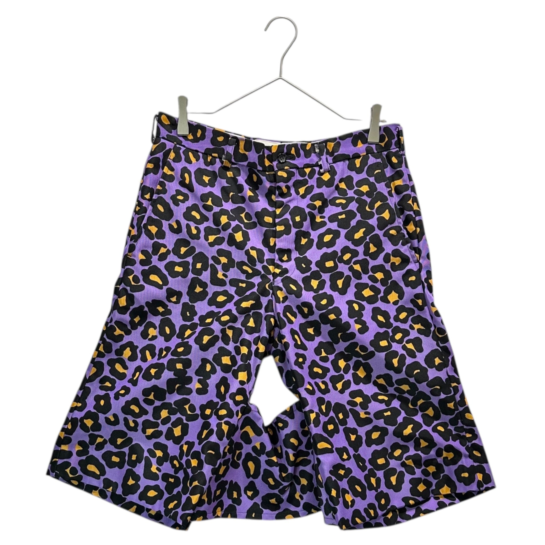COMME des GARCONS HOMME PLUS(コムデギャルソンオムプリュス) 20AW Leopard Bondage Shorts レオパード ボンテージ ショーツ PF-P008 S パープル×オレンジ ハーフ ショート パンツ