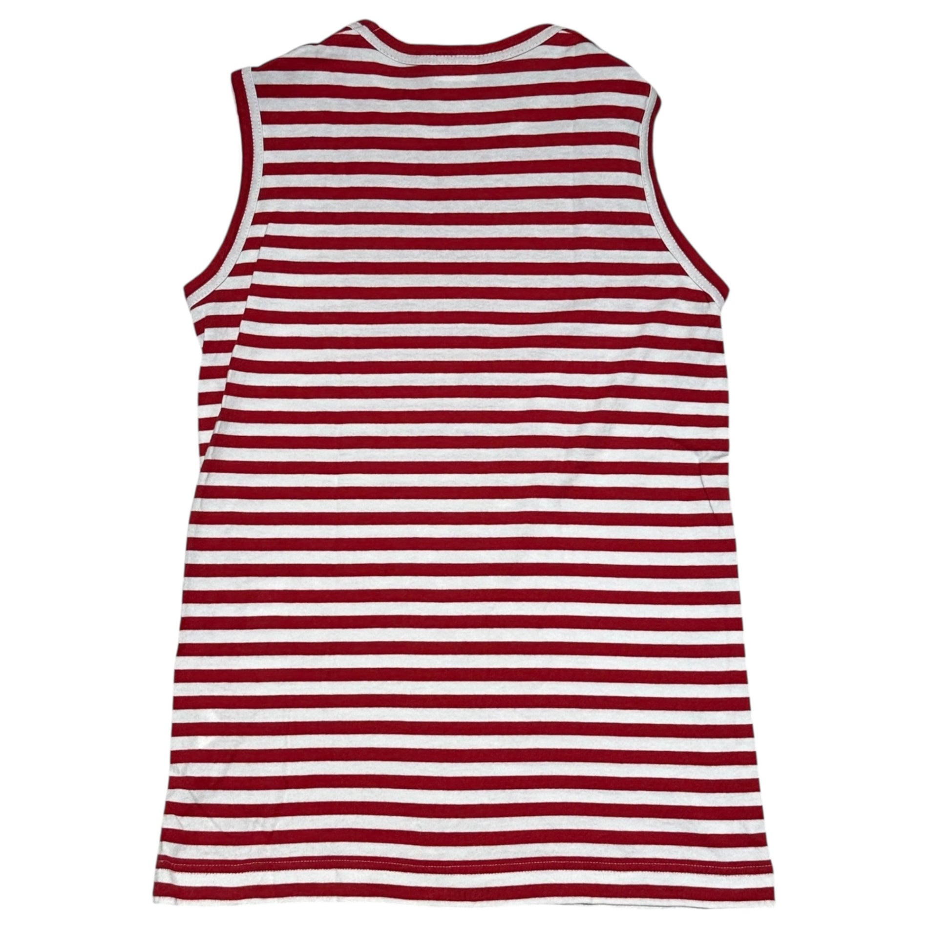 TAO COMME des GARCONS(タオコムデギャルソン) 09SS Sleeveless Striped T-Shirt ノースリーブ ボーダー Tシャツ 3C-T037 S ホワイト×レッド AD2008