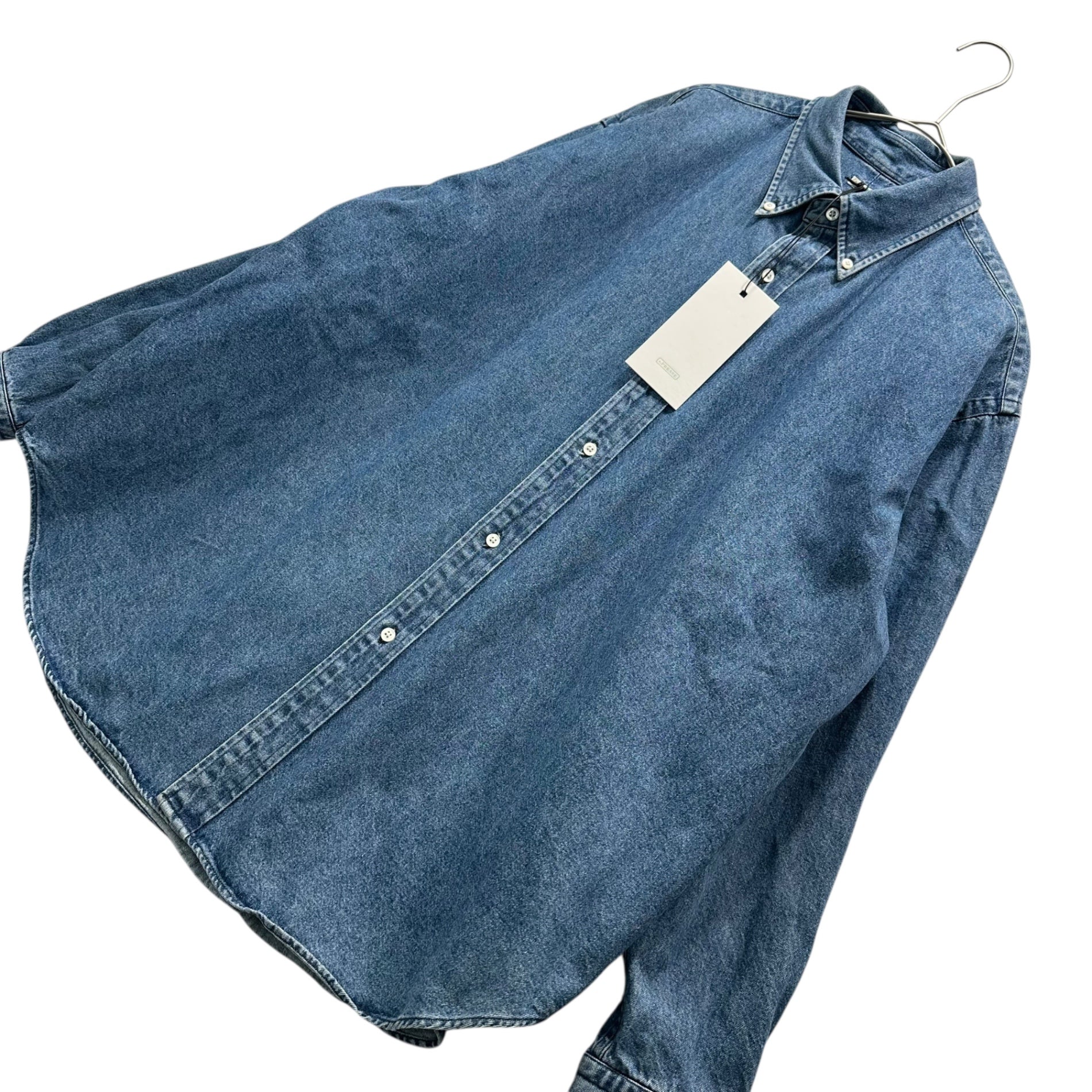 A.PRESSE(アプレッセ) 22AW BD Denim Shirt ボタンダウン デニム シャツ 22AAP-02-08H 1 ライトインディゴ