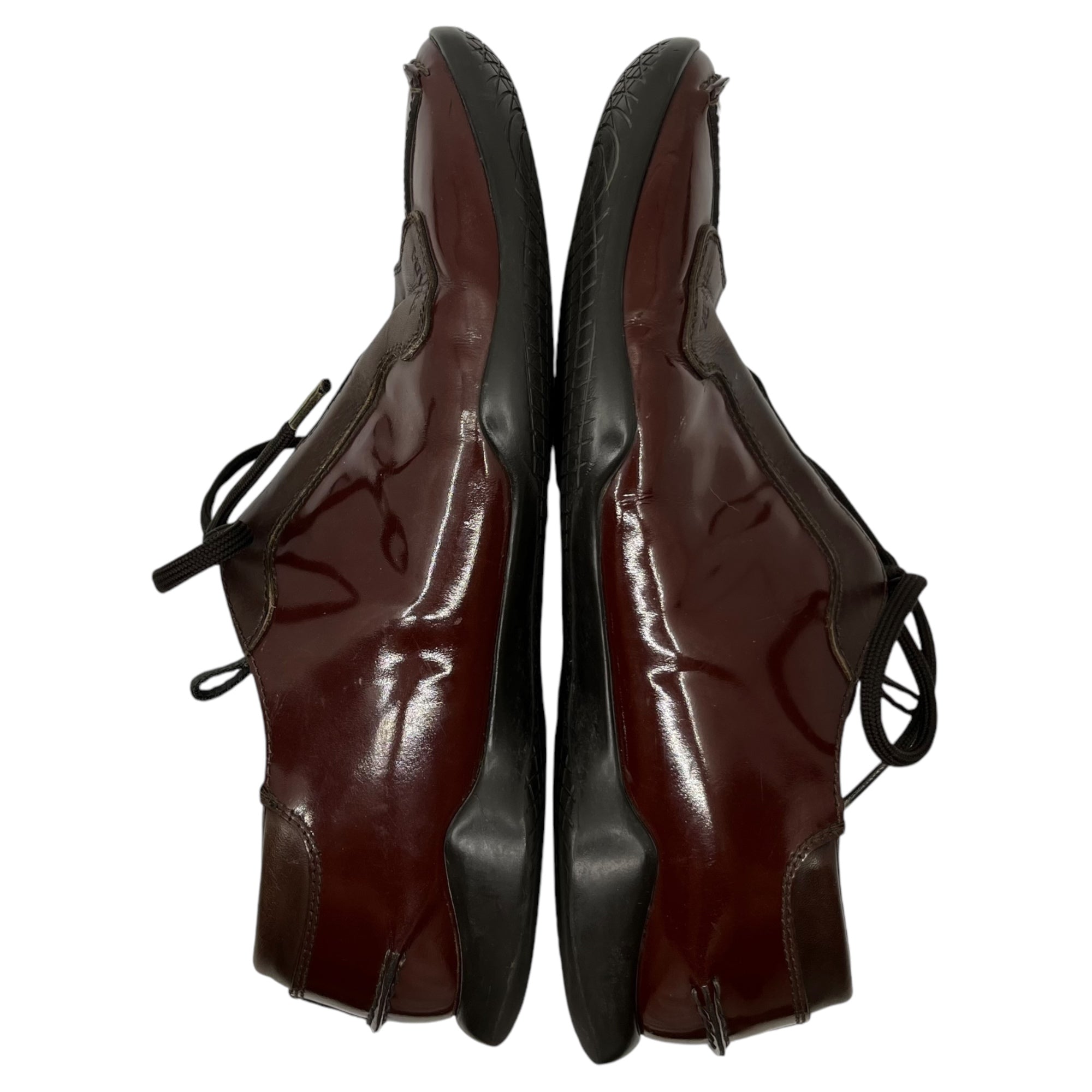 PRADA(プラダ) 00's Patent leather square toe shoes パテントレザー スクエアトゥ シューズ 1241 8(27cm程度) ブラウン Y2K アーカイブ