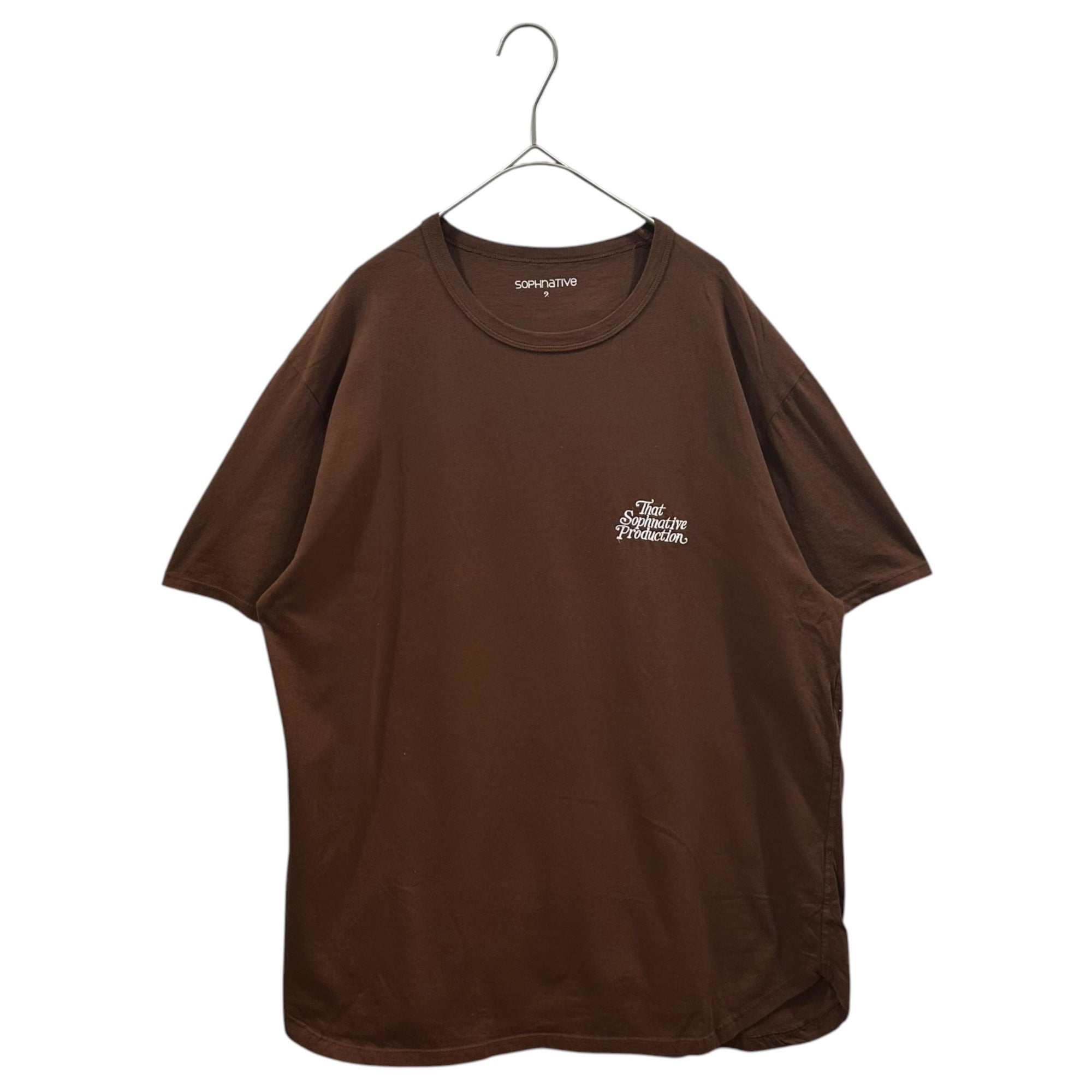 SOPH.×nonnative(ソフ×ノンネイティブ) SOPHNATIVE DWELLER TEE OVERDYED "That Sophnative Production” ロゴ刺繍 半袖 Tシャツ NN-T3973 2 ブラック コラボ