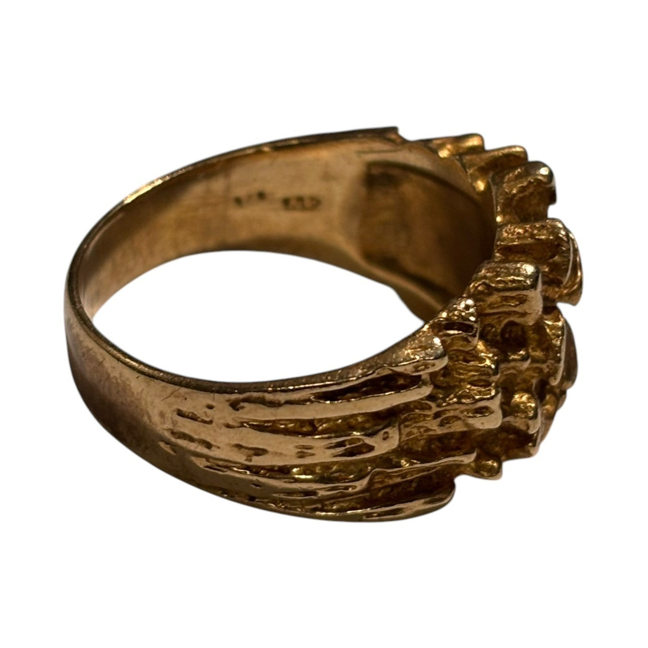 VINTAGE(ヴィンテージ) 90's 14K Nugget Ring ナゲット リング 21号 ゴールド VN刻印 90年代 指輪 重さ:9.2g