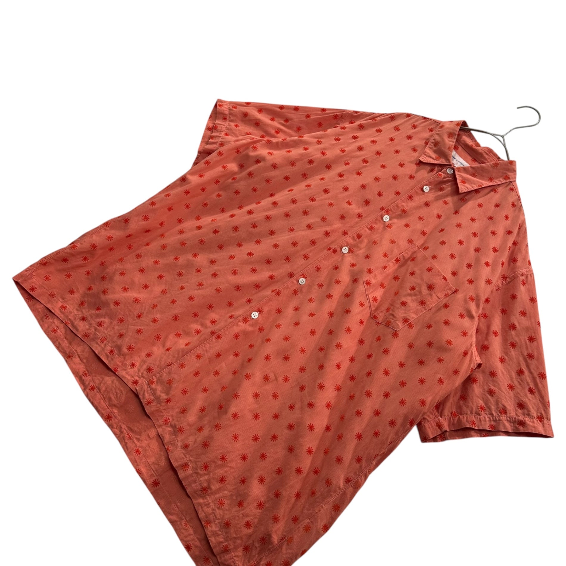 COMME des GARCONS SHIRT(コムデギャルソンシャツ) 90's Small-floral checkered S/S shirt 小花柄 チェック 半袖 シャツ M ピンク 90年代 アーカイブ