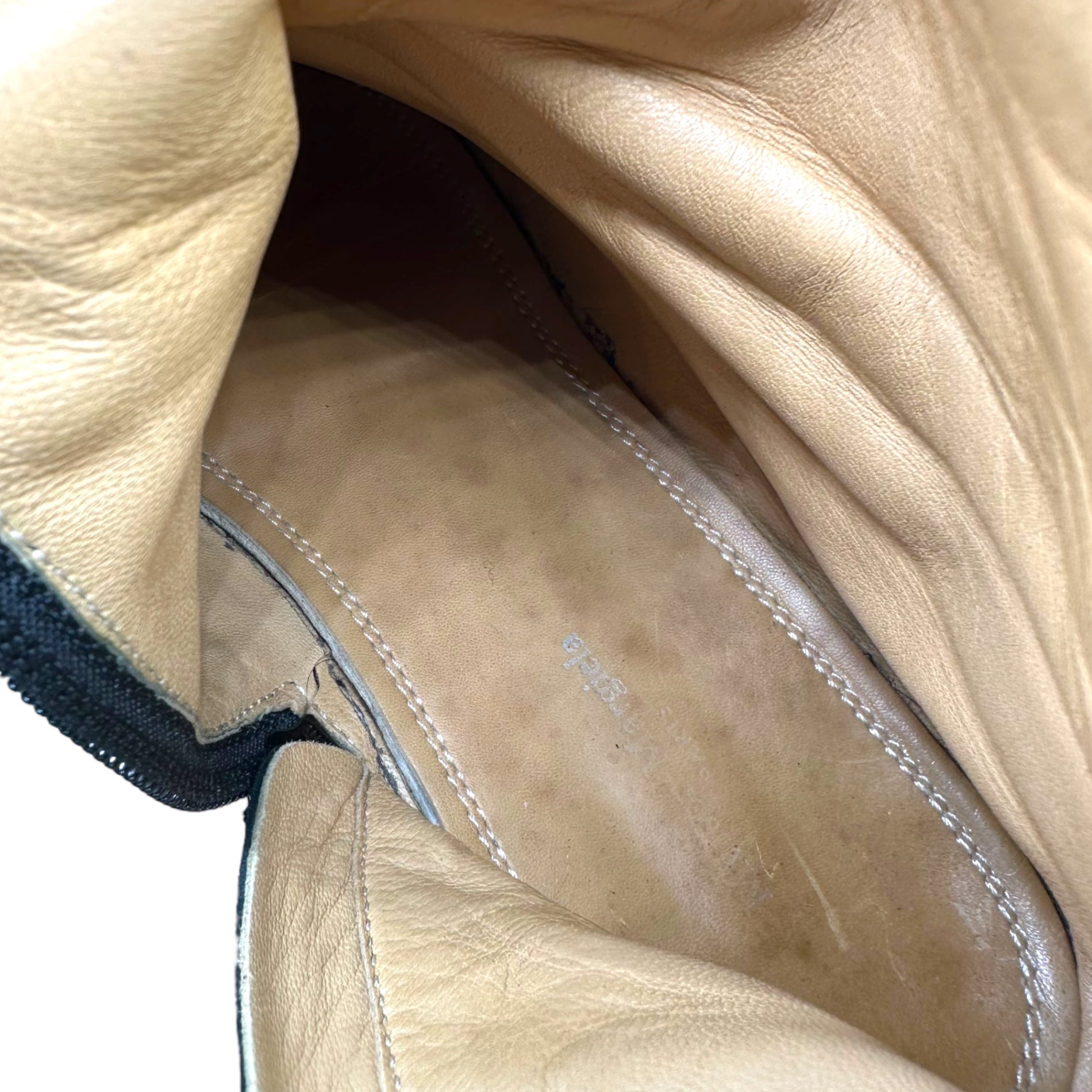 MAISON MARGIELA(メゾンマルジェラ) flat sole side zip tabi boots フラットソール サイドジップ 足袋 ブーツ 40(25.5~26.0cm程度) ブラック ソール張替え済み