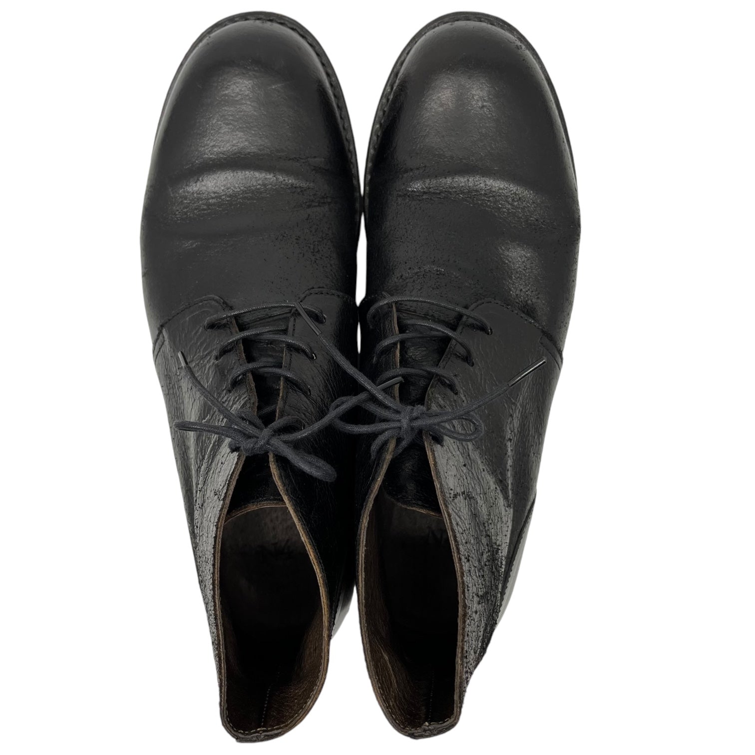 N4(エヌフォー) 5 hole lace up boots 5ホール レースアップ ブーツ 1 ブラック