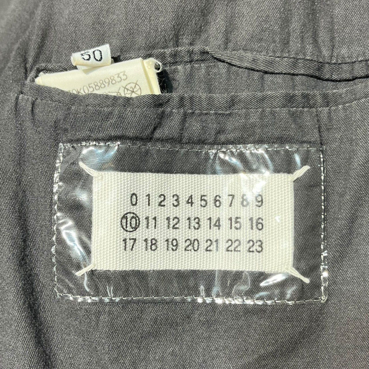 【SALE対象外】Maison Martin Margiela(メゾン マルタンマルジェラ) 01AW ⑩ M-65 oiled military jacket オイルド ミリタリー ジャケット 50(L程度) ブラウン ビニールタグ 本人期 初期 KOKONOE