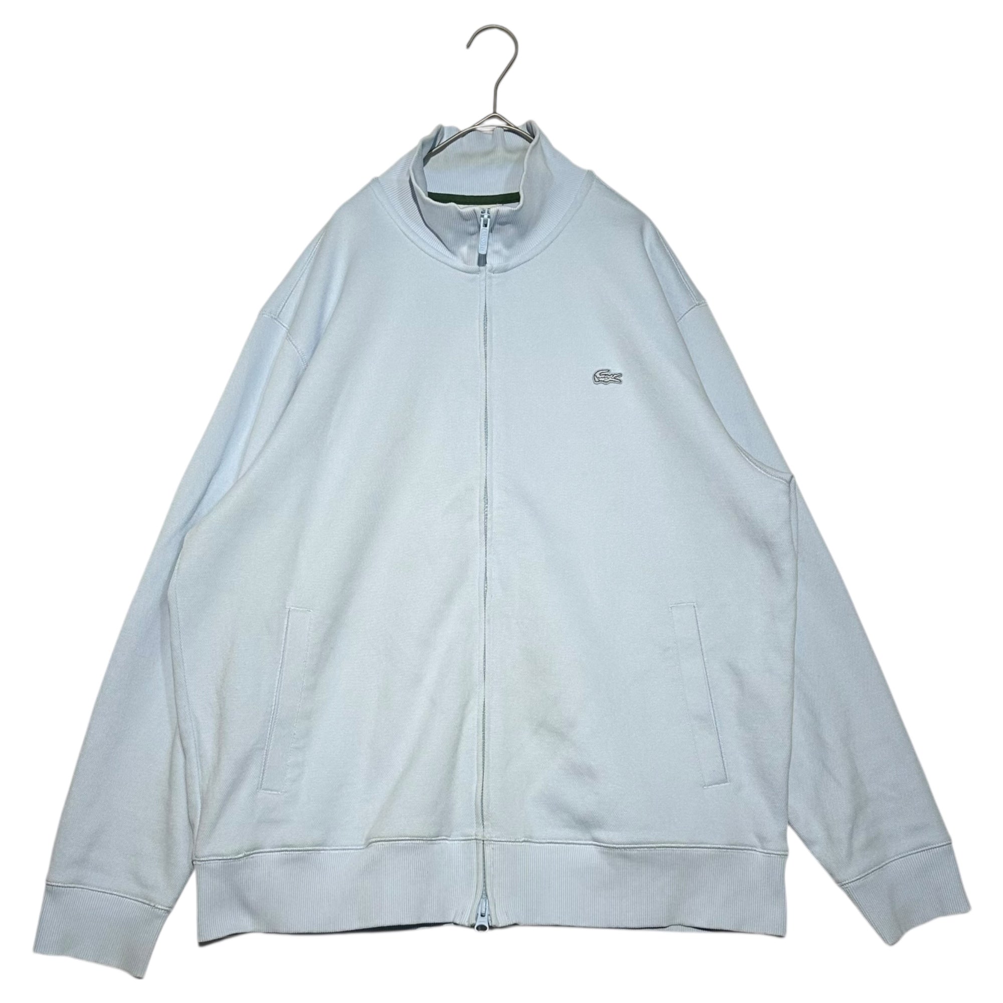 LACOSTE(ラコステ) Logo Track Jacket ロゴ 鹿の子 トラック ジャケット SH6417 US L スカイブルー 鹿の子ジップニット カーディガン ジャージ