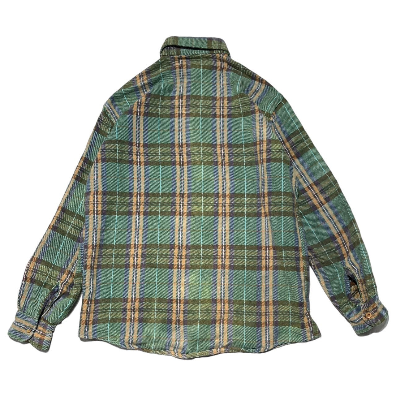 BIGMAC(ビッグマック) 80's heavy cotton check shirt ヘヴィーコットンチェックシャツ 80年代 L グリーン