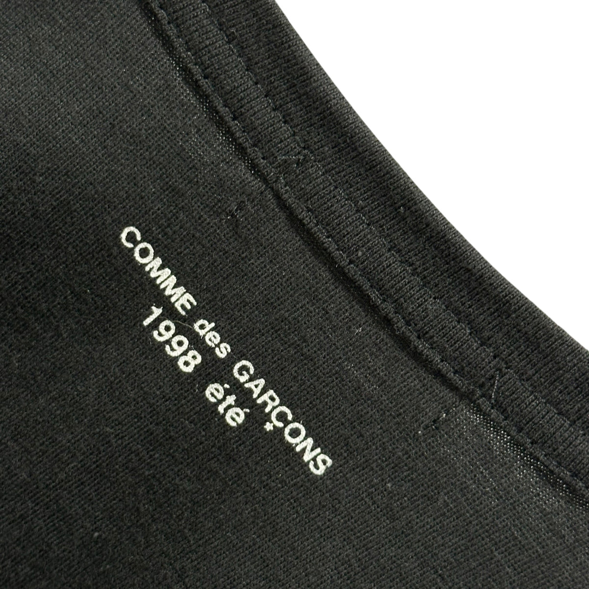 COMME des GARCONS(コムデギャルソン) 1998SS ”1998 ete” Logo T-Shirt ロゴ Tシャツ GT-100640 表記無(S程度) ブラック AD1997 90's 90年代