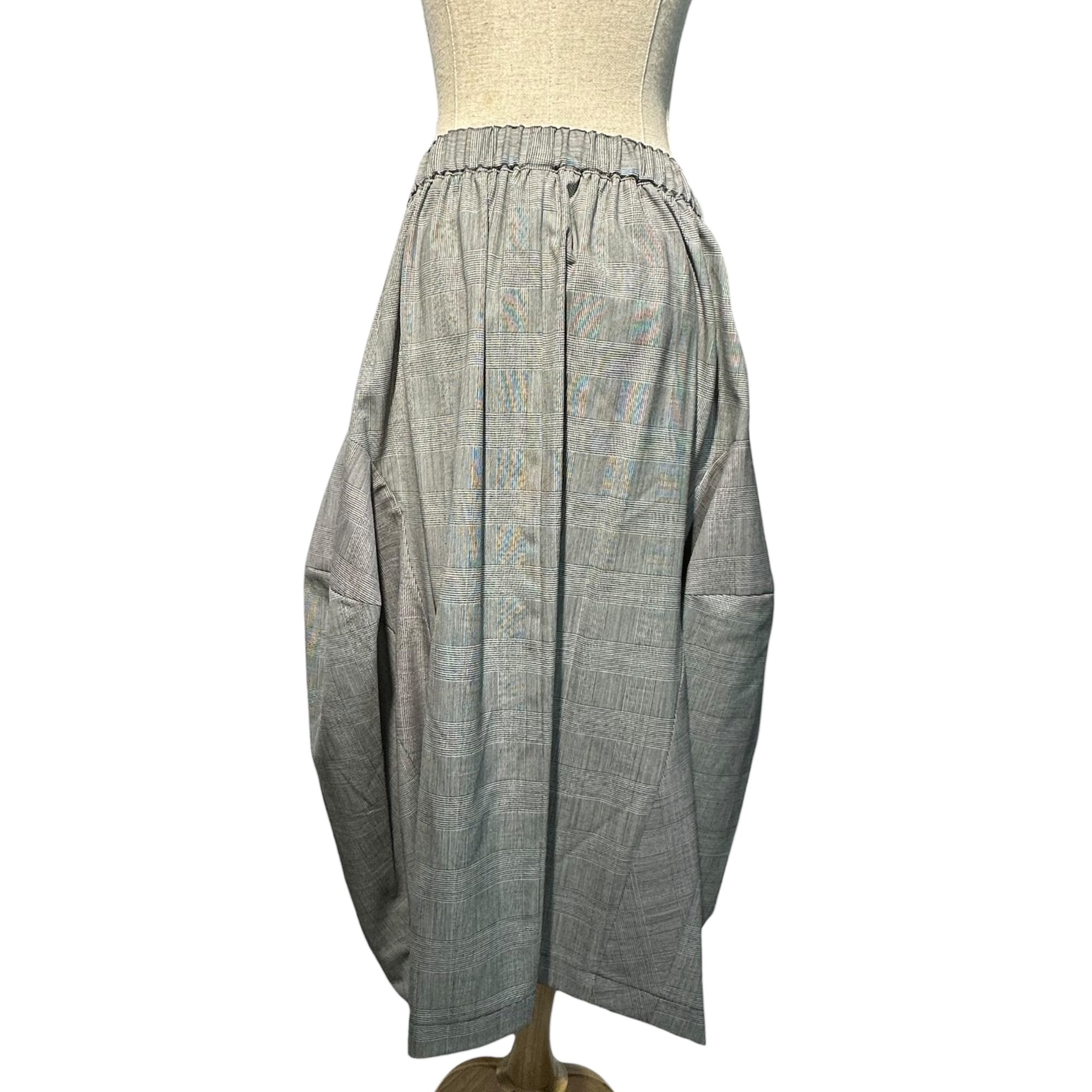 COMME des GARCONS COMME des GARCONS(コムデギャルソンコムデギャルソン) 19SS Glen Check Balloon Silhouette Skirt グレンチェック バルーン シルエット スカート RC-S014 S グレー AD2018