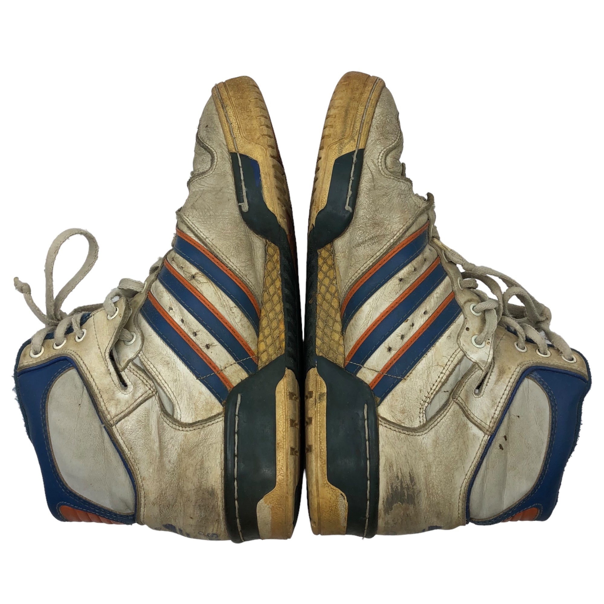 adidas(アディダス) 80's EWING 80年代 ユーイング フランス製 ヴィンテージ ハイカット スニーカー SIZE 44(28cm程度) ホワイト×ブルー