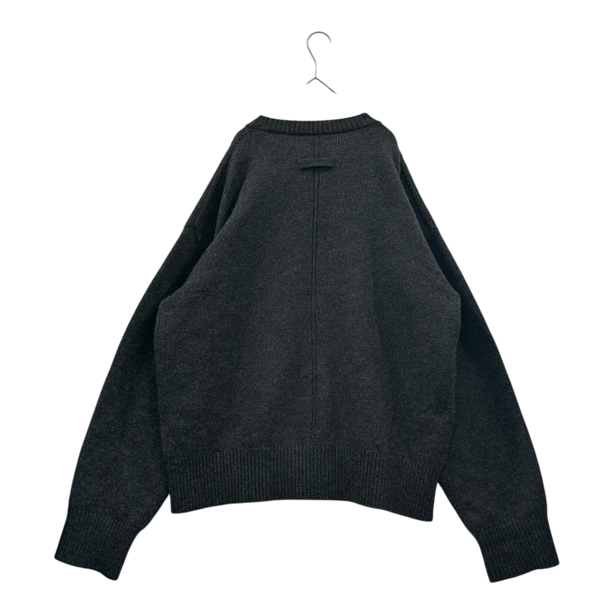 stein(シュタイン) 22AW EX FINE LAMBS CREW NECK KNIT LS ラム ウール クルーネック ニット ST.449 S チャコールグレー