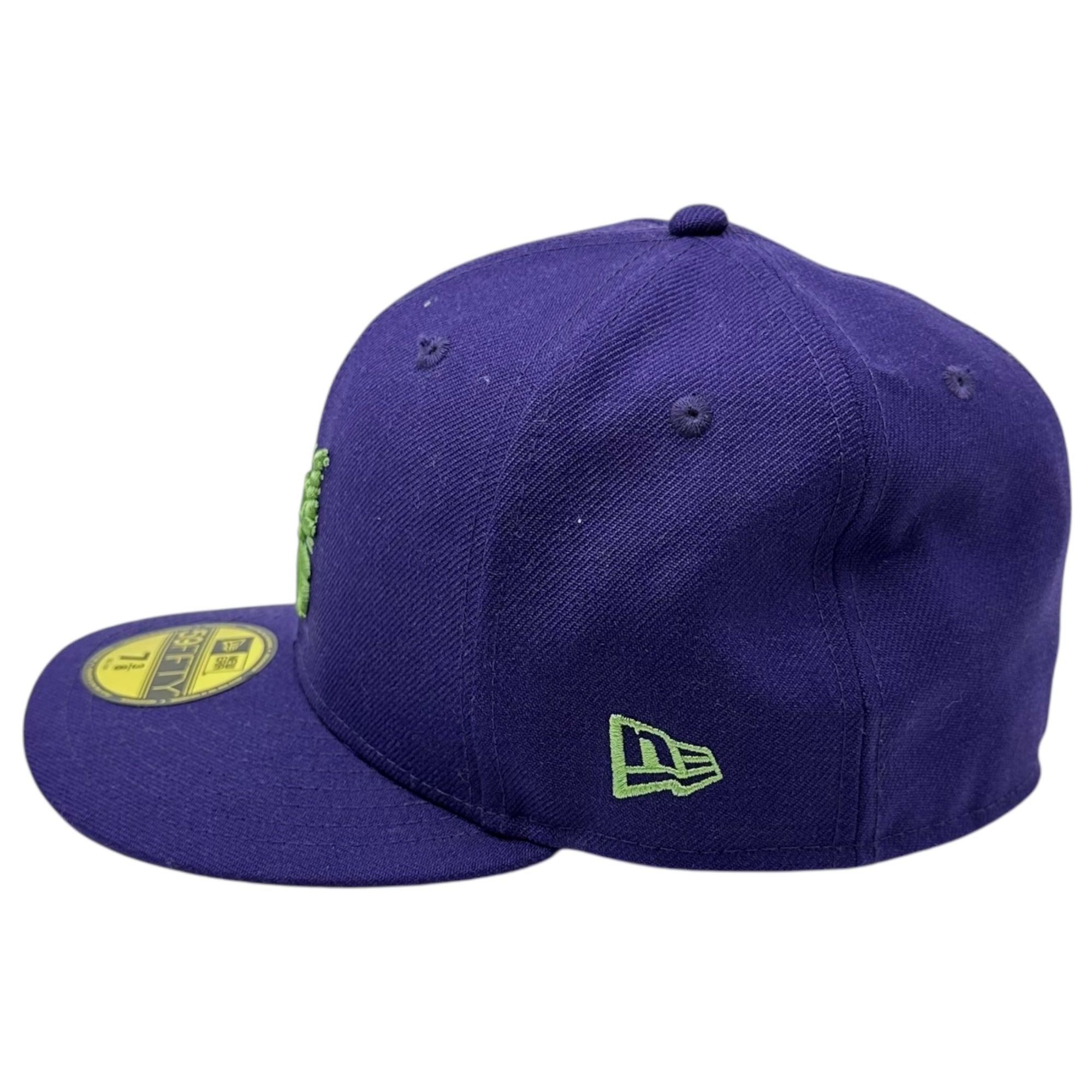 NEW ERA×NEEDLES(ニューエラ×ニードルズ) NEEDLES EMB. BB CAP パピオン ロゴ 刺繍 ベースボール キャップ 7 3/8 パープル 帽子