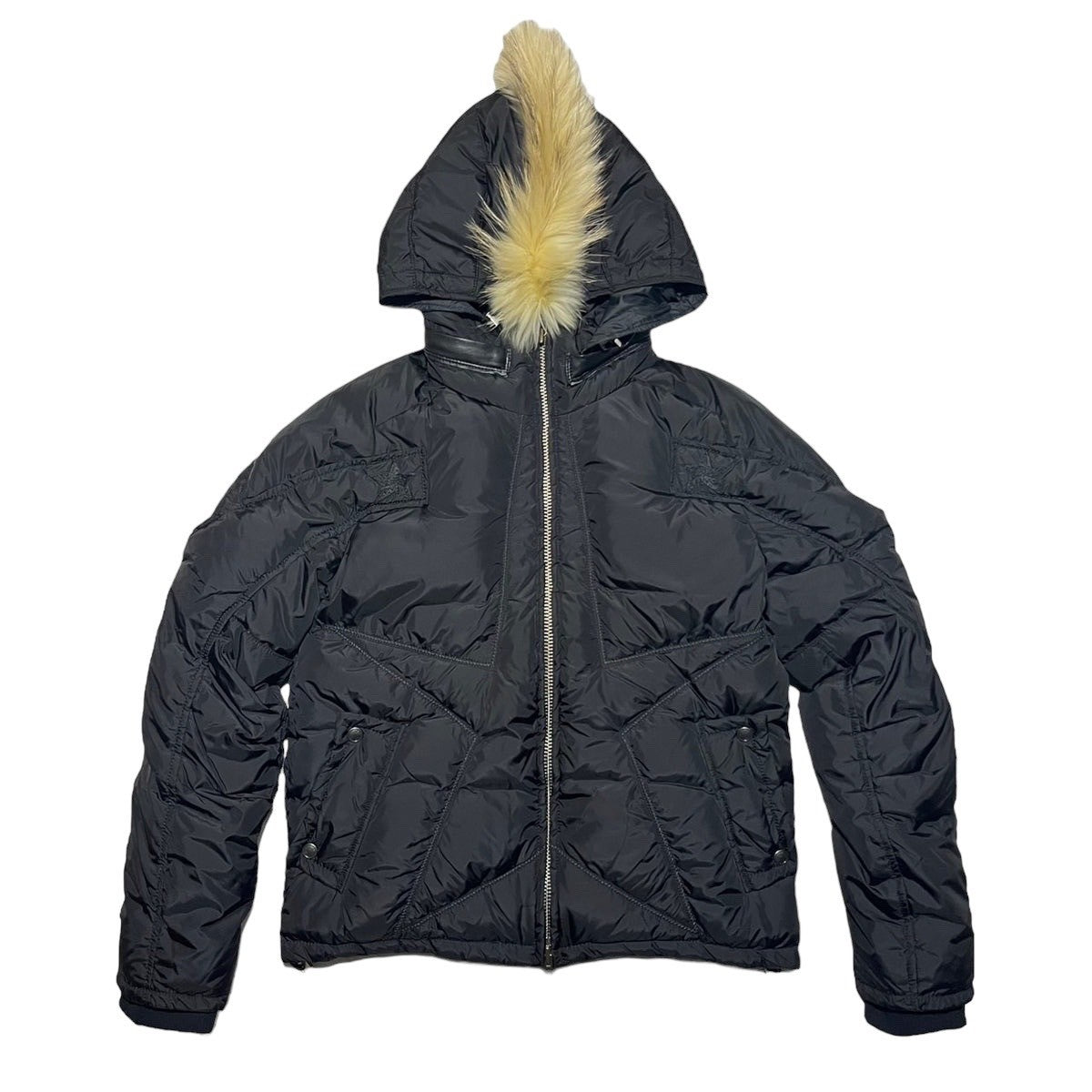 MARITHE FRANCOIS GIRBAUD(マリテフランソワジルボー) mohawk down jacket/モヒカンダウンジャケット/00s/ヴィンテージ/稀少品 SIZE L ブラック
