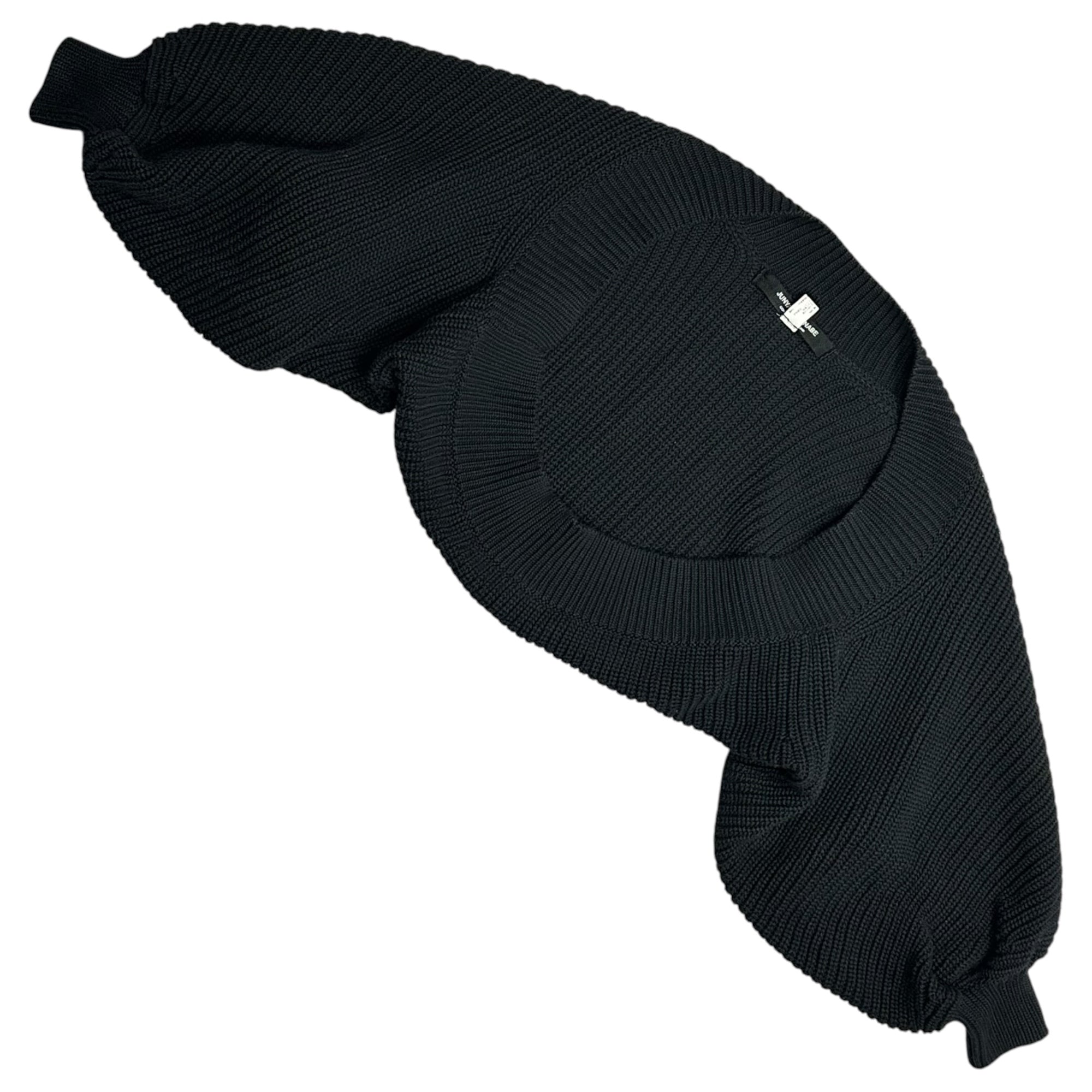 JUNYA WATANABE COMME des GARCONS(ジュンヤワタナベコムデギャルソン) 2003SS Cotton balloon-sleeve bolero バルーン スリーブ コットン ボレロ JI-N017 M ブラック 00's ニット カーディガン