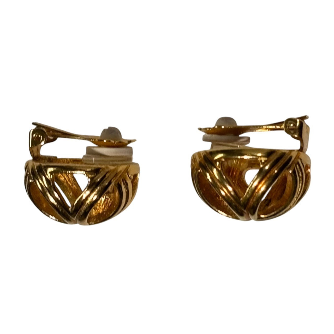 Christian Dior(クリスチャンディオール) GERMANY made vintage gold cross earrings ドイツ製 ヴィンテージ ゴールド クロス イアリング ゴールド アクセサリー