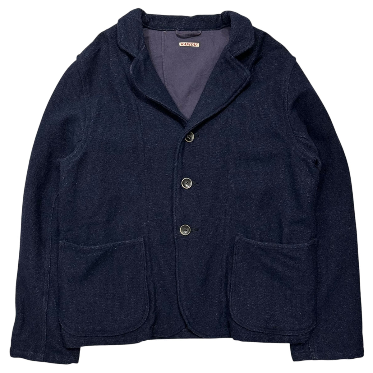 kapital(キャピタル) 3-Button Wool Short-Length Coat 3ボタン ウール ショート コート S ネイビー
