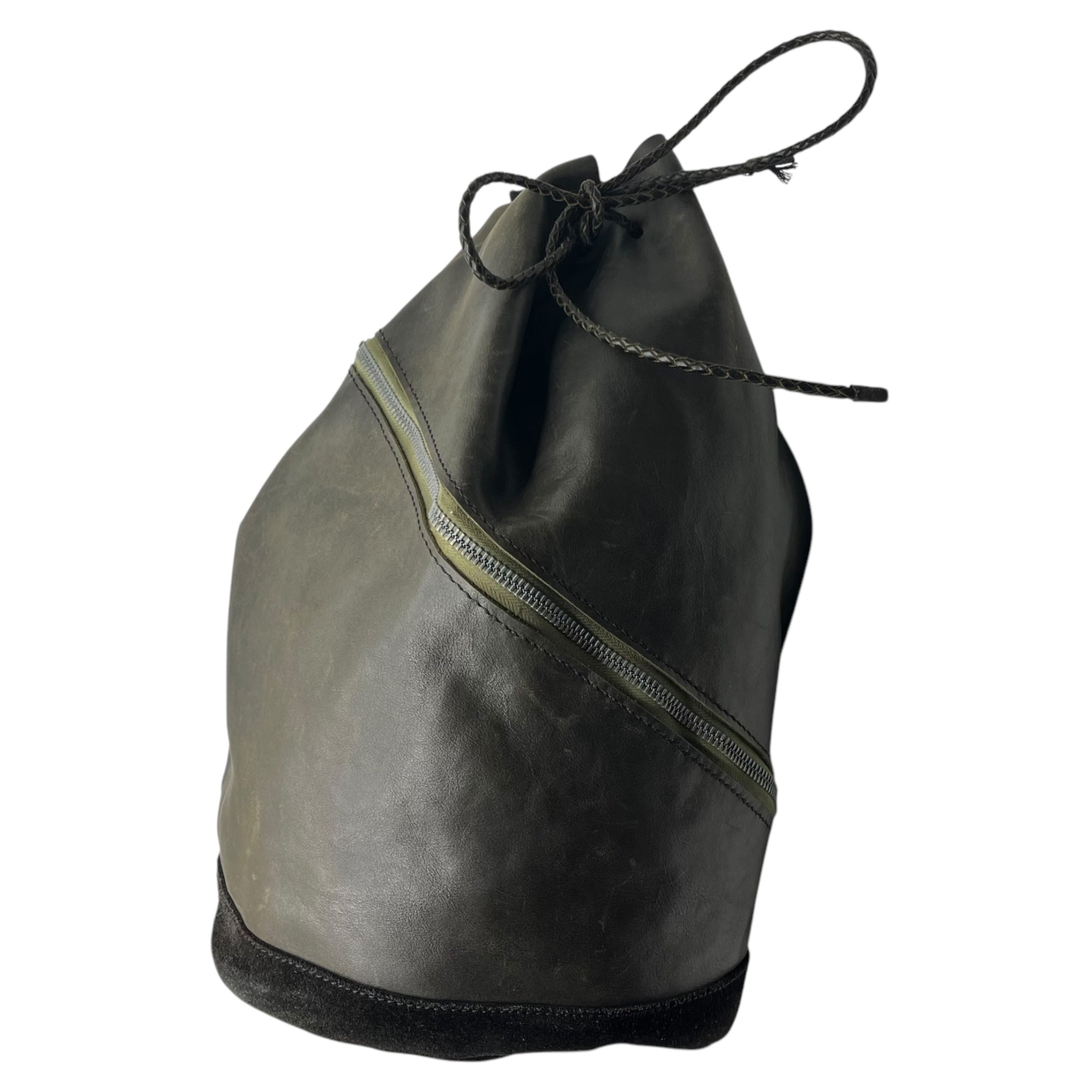JAS-M.B.(ジャスエムビー) Early model RIRI zip custom leather bonsack bag 初期型 リリジップ カスタム ボンサック バッグ ブラック 初期RIRIジップ取り付けカスタム品 一点物