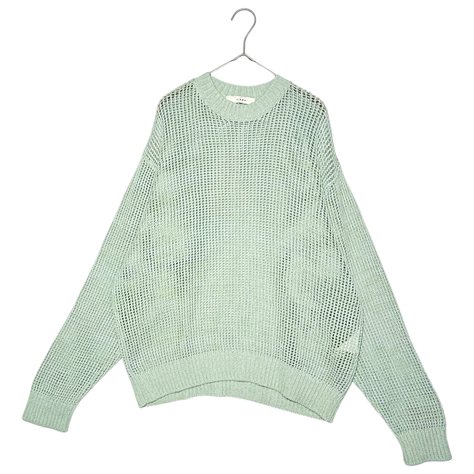 Jieda(ジエダ) 23SS MESH OVERSIZED CREW メッシュ オーバーサイズ クルーネック ニット Jie-23S-KN02 1 グリーン