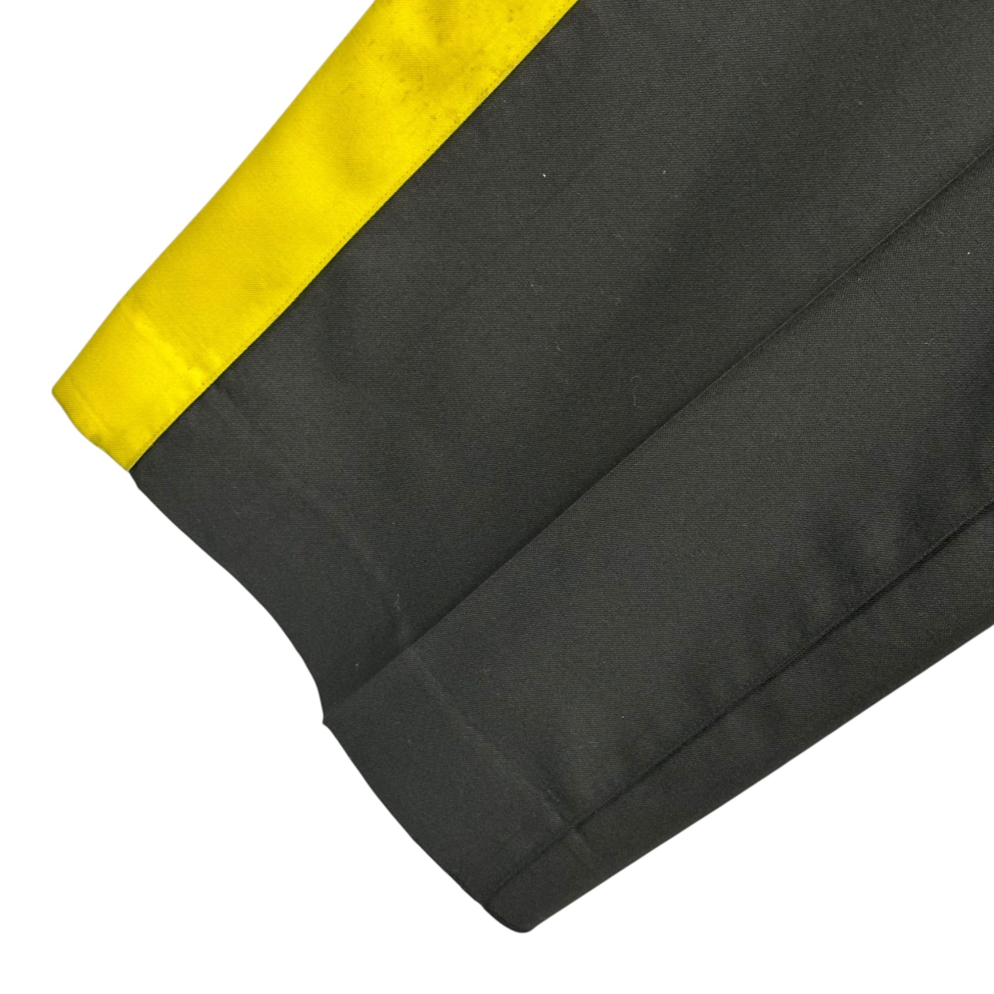 LOEWE(ロエベ) Side Yellow Wide-Leg Wool Slacks サイド イエロー ワイドバギー ウール スラックス S359Y04X30 38(M程度) ブラック×イエロー