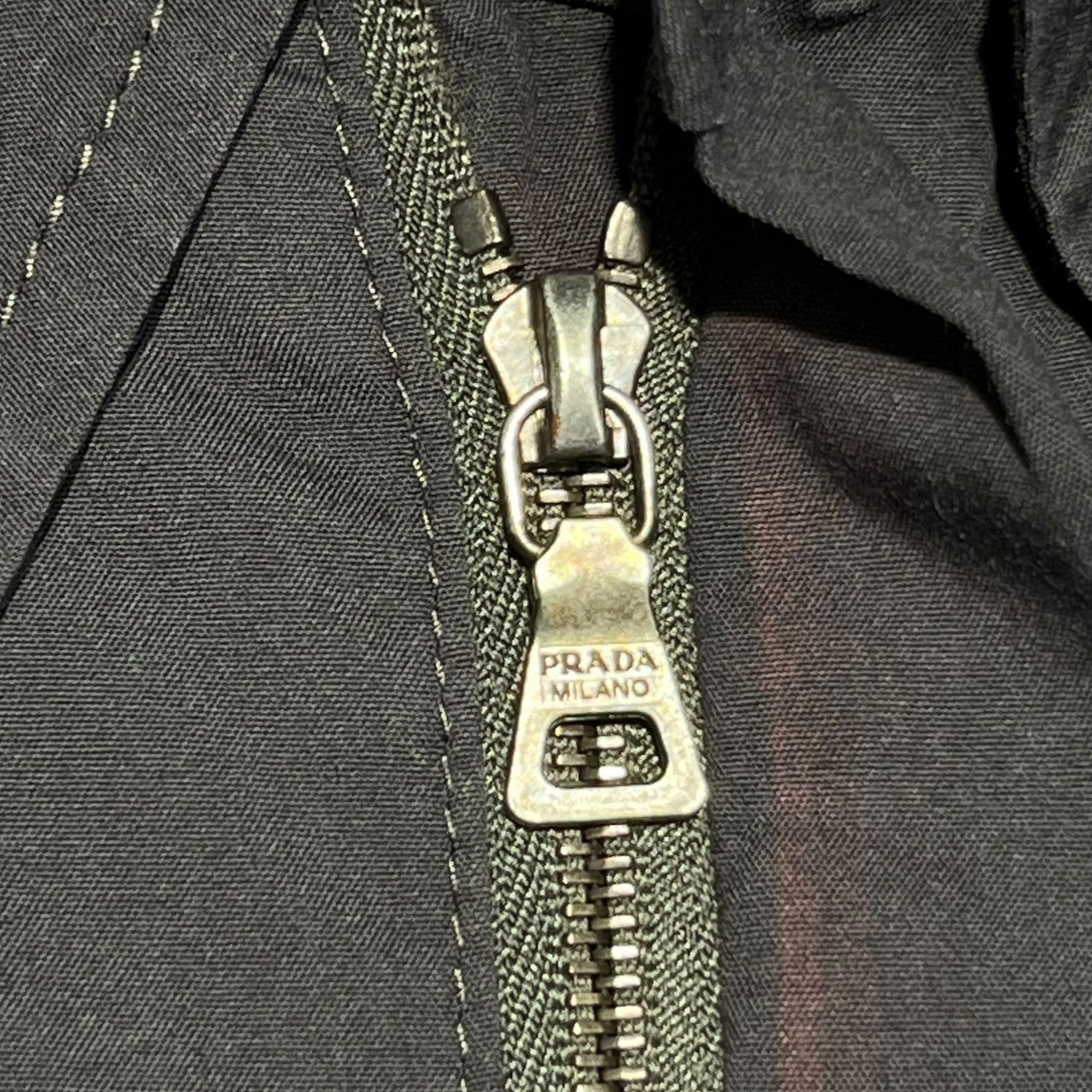 PRADA SPORT(プラダスポーツ) 00’s Zip up L/S shirt ジップアップ 長袖 シャツ S ブラック Y2K