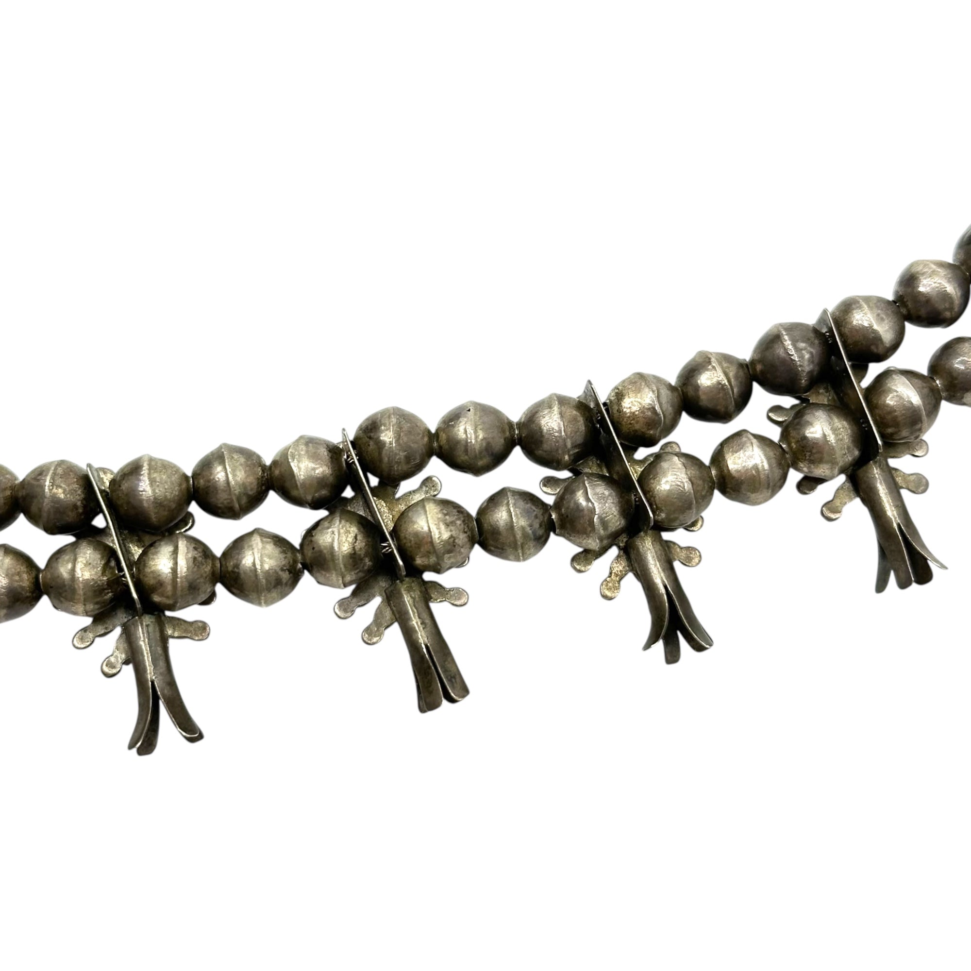 Indian jewelry(インディアン ジュエリー) Zuni Vintage Turquoise Naja Squash Blossom Necklace ズニ族 ヴィンテージ ターコイズ ナジャ スカッシュブロッサム ネックレス シルバー×ターコイズ