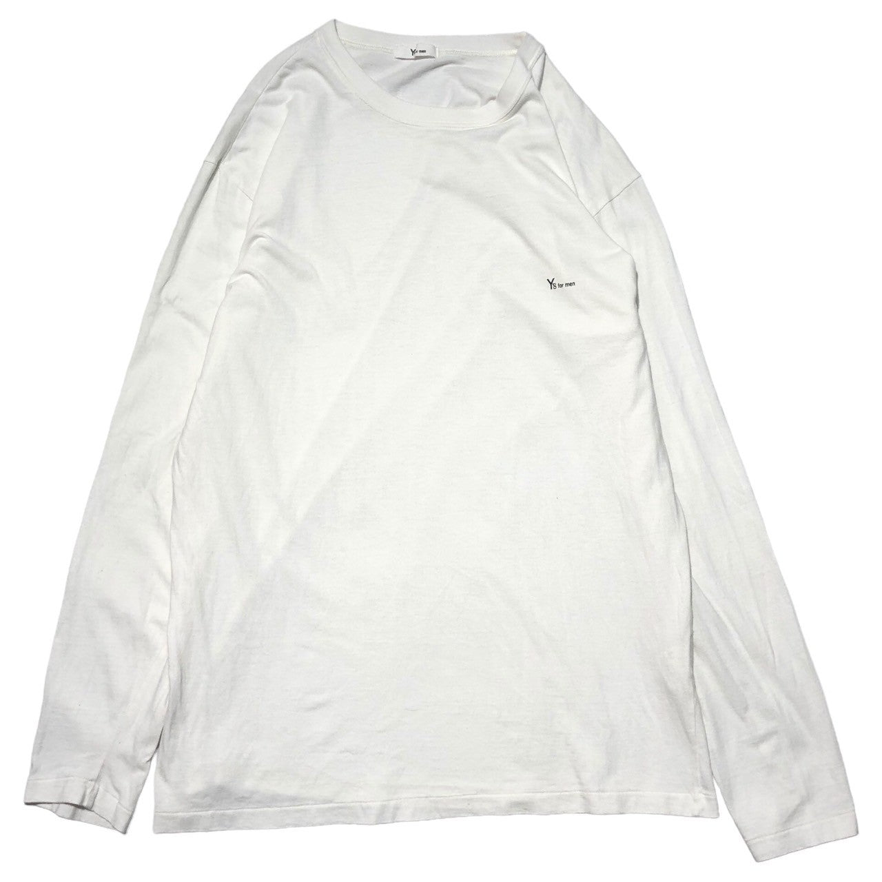 Y's for men(ワイズフォーメン) 90's Vintage one point logo long sleeve T-shirt ヴィンテージ ワンポイントロゴ ロングスリーブ Tシャツ 90年代 MT-T05-001 表記なし(FREE) ホワイト×ブラック