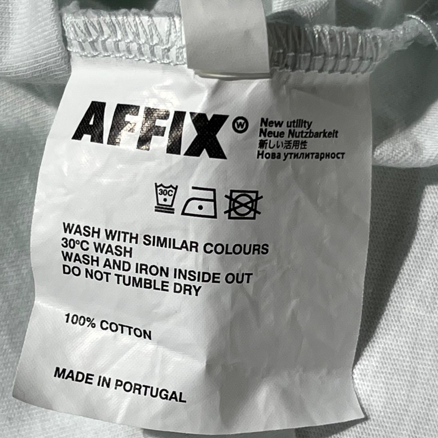 AFFIX(アフィックス) New utility L/S T-shirt フォト プリント 長袖 カットソー XL ライトブルー