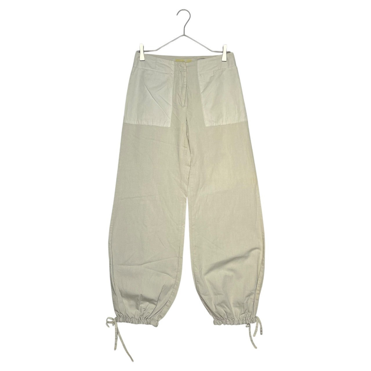 Maison Martin Margiela(メゾン マルタンマルジェラ) 04SS Different fabric pocket parachute pants 異素材 ポケット パラシュート パンツ 38 ベージュ ⑥ ここのえ 本人期 初期 ミリタリー