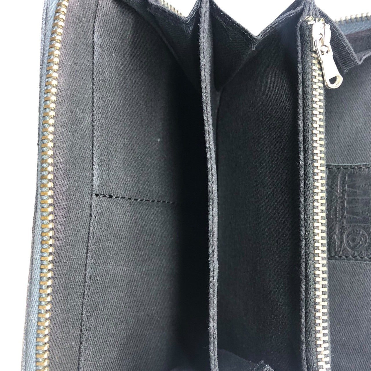 MM6(エムエムシックス) 13AW velor long wallet ベロア 長財布 S32UI0055 ライトブルー