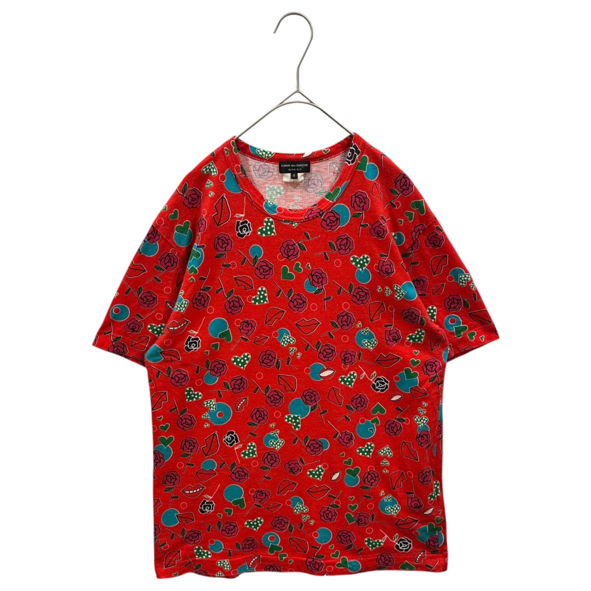 COMME des GARCONS HOMME PLUS(コムデギャルソンオムプリュス) 2007AW My Way DUGGIE FIELDS icon Print T-shirt マイウェイ ダギーフィールズ アイコン プリント Tシャツ PT-T028 S レッド AD2007 アーカイブ