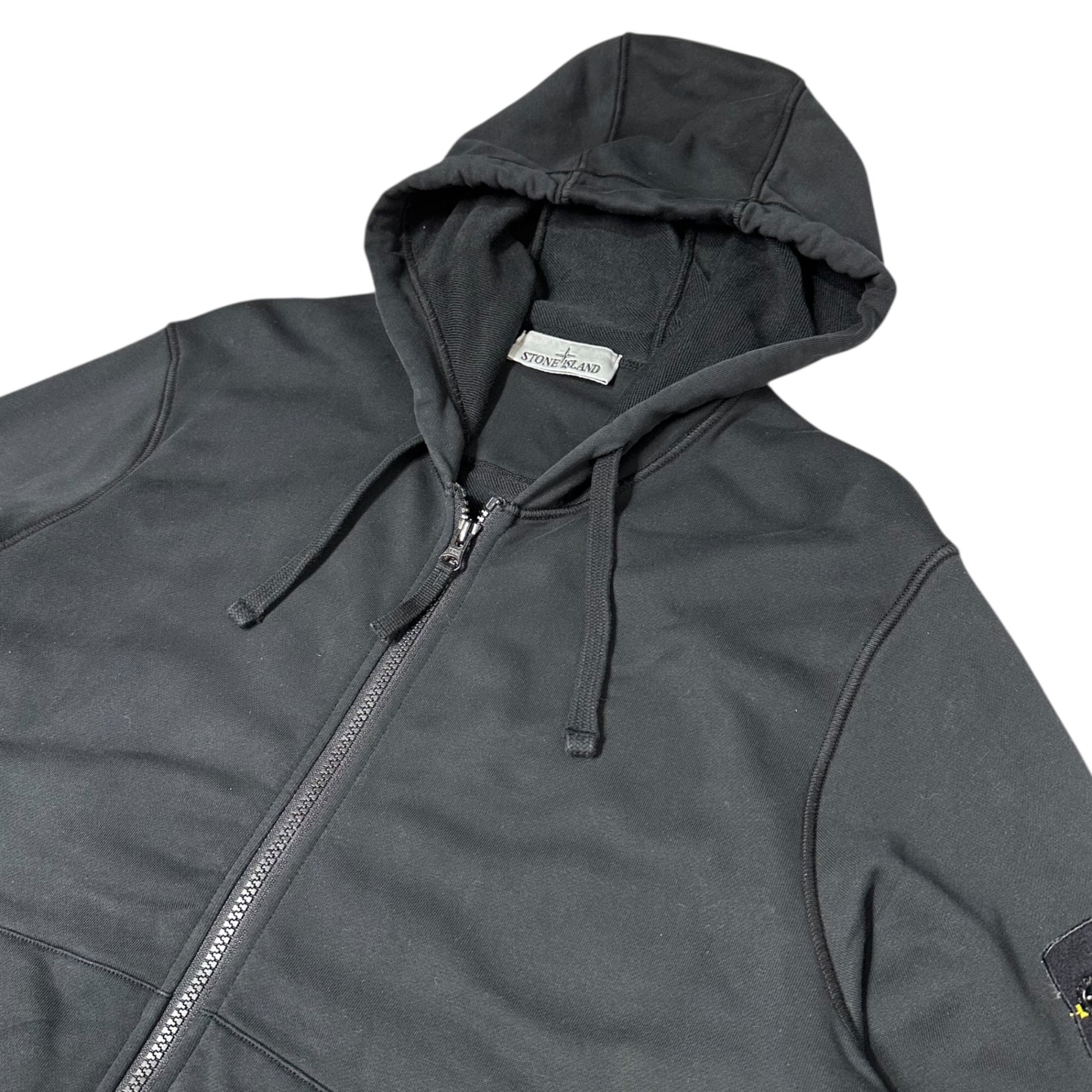STONE ISLAND(ストーンアイランド) 24AW Cotton Zip Up Hoodie コットン ジップ アップ パーカー 811564251 M ブラック