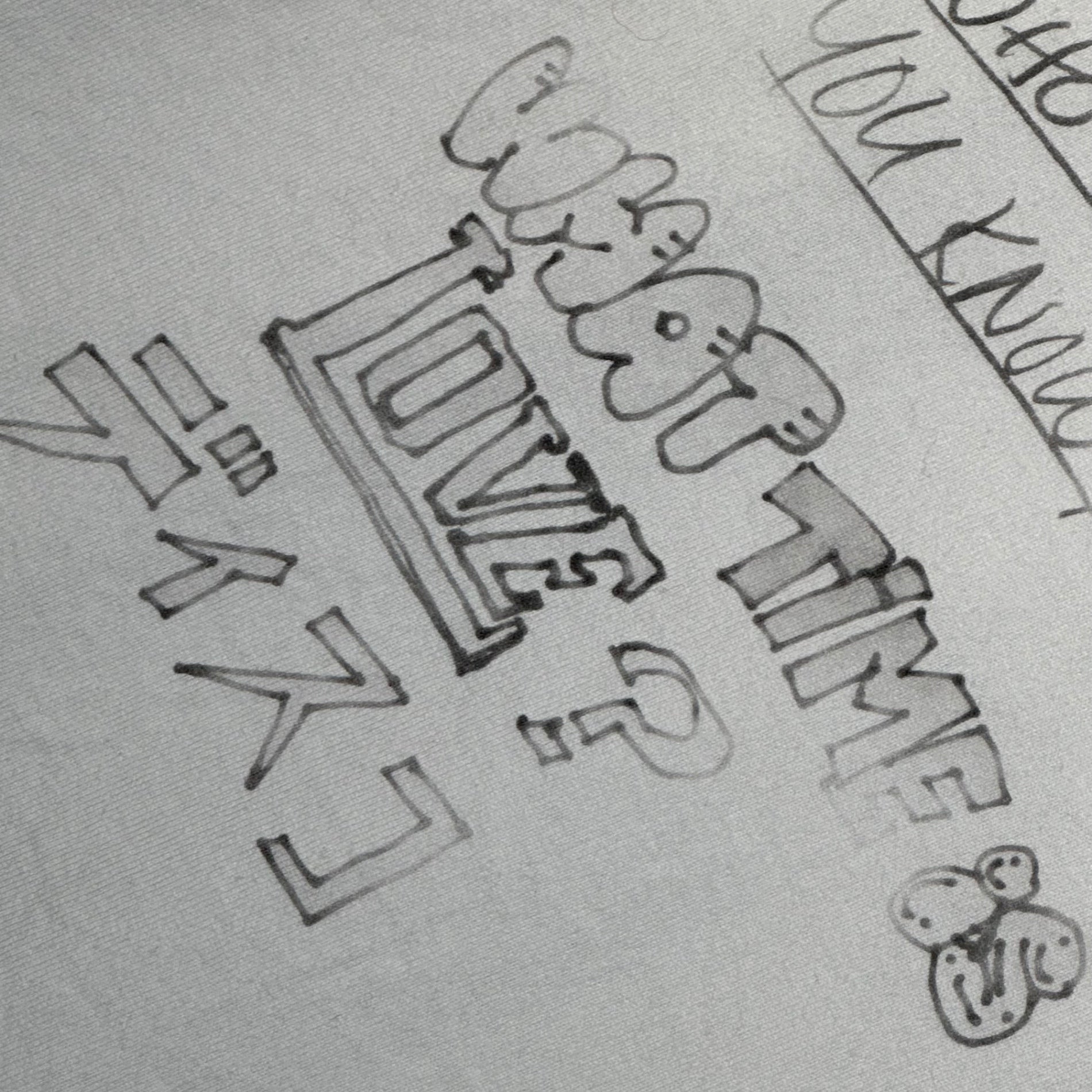 Maison MIHARA YASUHIRO(メゾンミハラヤスヒロ) 24SS Distressed Long-Sleeve T-shirt ダメージ加工 落書き 長袖 Tシャツ J12LT531 48 ホワイト カットソー