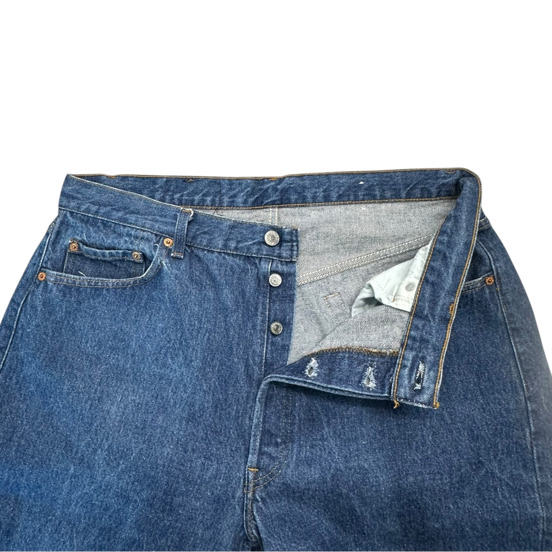 Levi's(リーバイス) 90's 501 USA made Denim Pants ストレート デニム パンツ 501-0115 W38 インディゴ 90年代 1997年7月製造 ヴィンテージ ボタン裏532