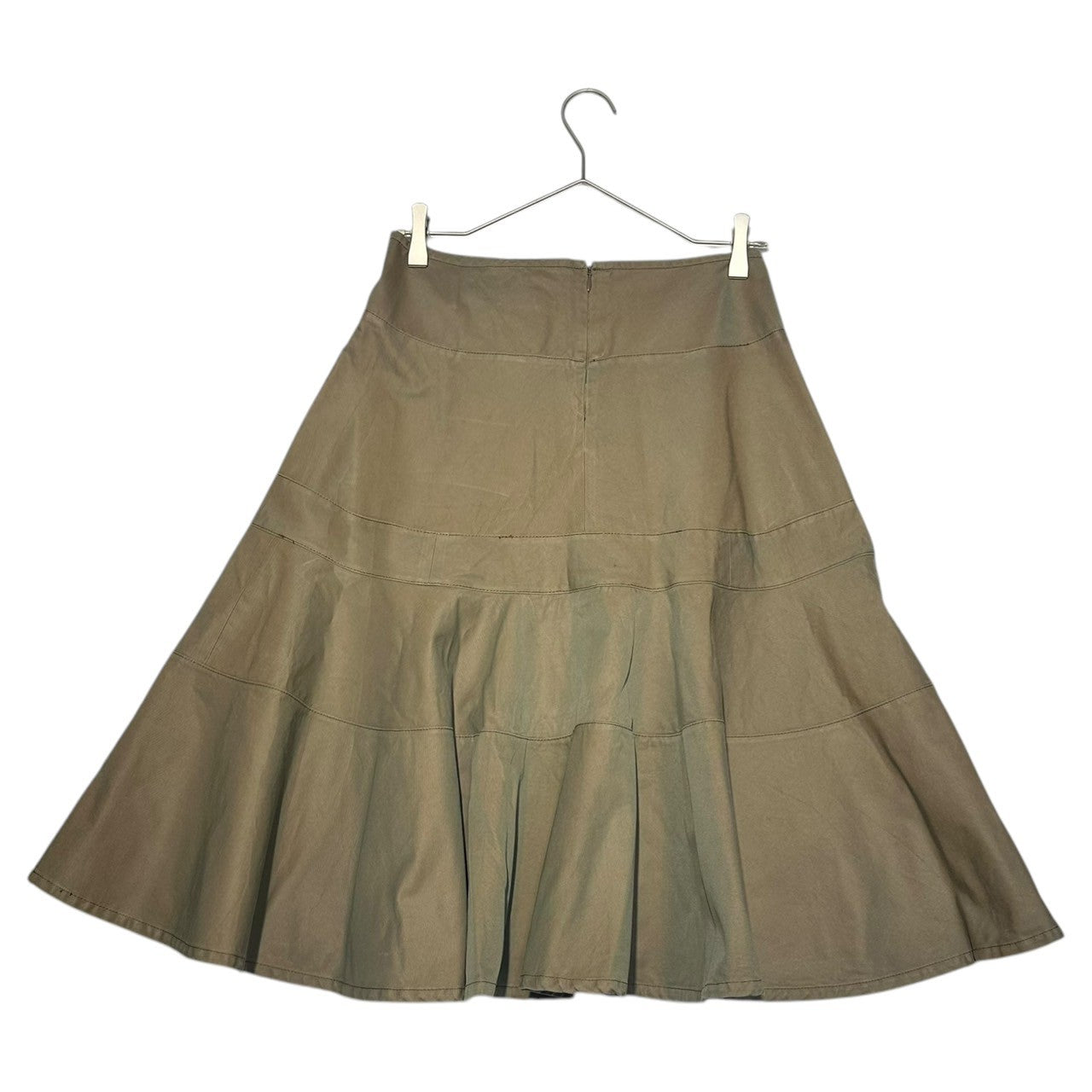 COMME des GARCONS JUNYA WATANABE(コムデギャルソンジュンヤワタナベ) 07SS Tamamushi collar patchwork flare skirt タマムシカラー 継ぎ接ぎ フレア スカート JS-S010 S タマムシ色(カーキ) AD2006