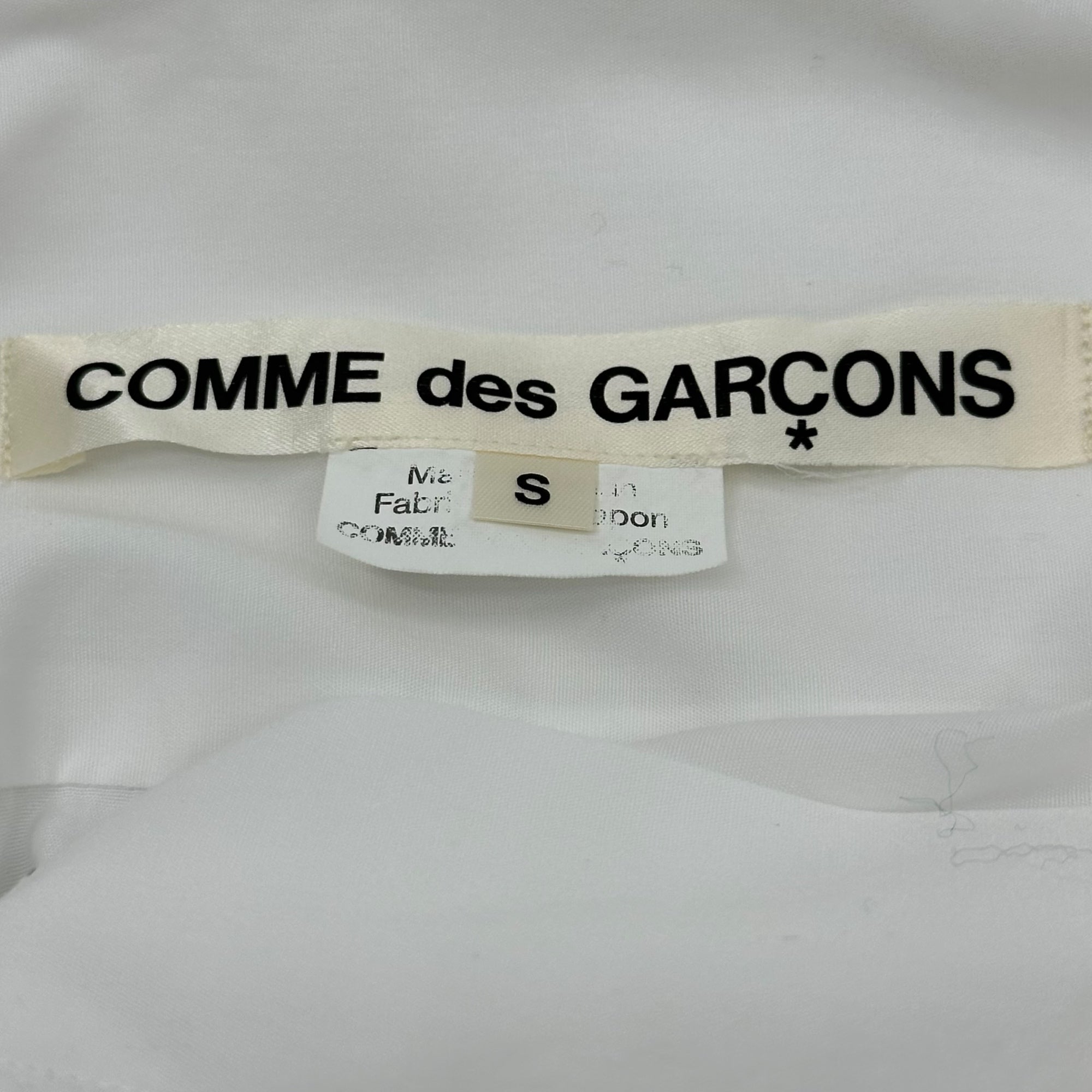 COMME des GARCONS(コムデギャルソン) Round-collar long-sleeve shirt ラウンドカラー 長袖 シャツ GZ-B006 S ホワイト AD2019 丸襟