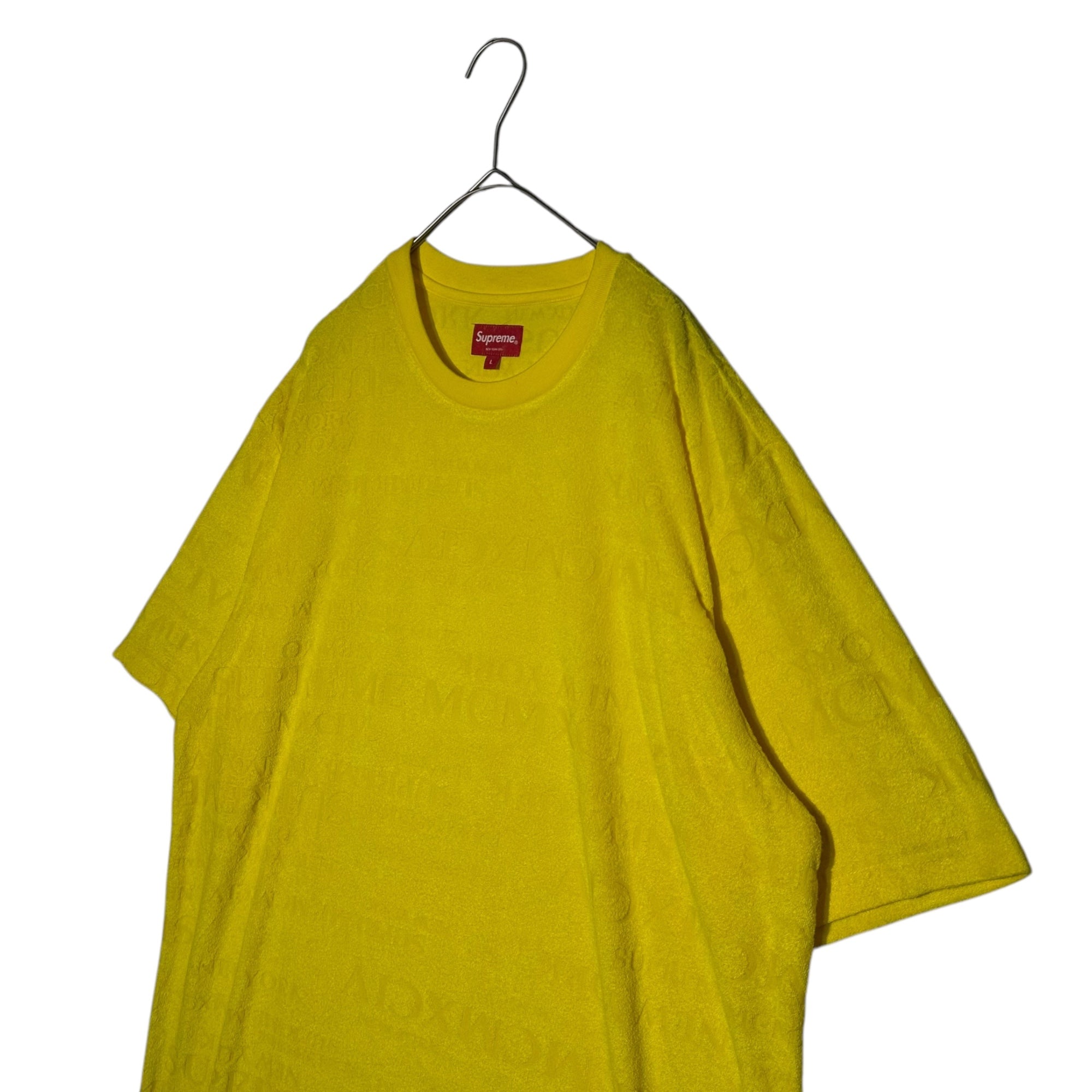 SUPREME(シュプリーム) 20SS MCMXCIV Terry S/S Top Tee パイル地 半袖 Tシャツ L イエロー