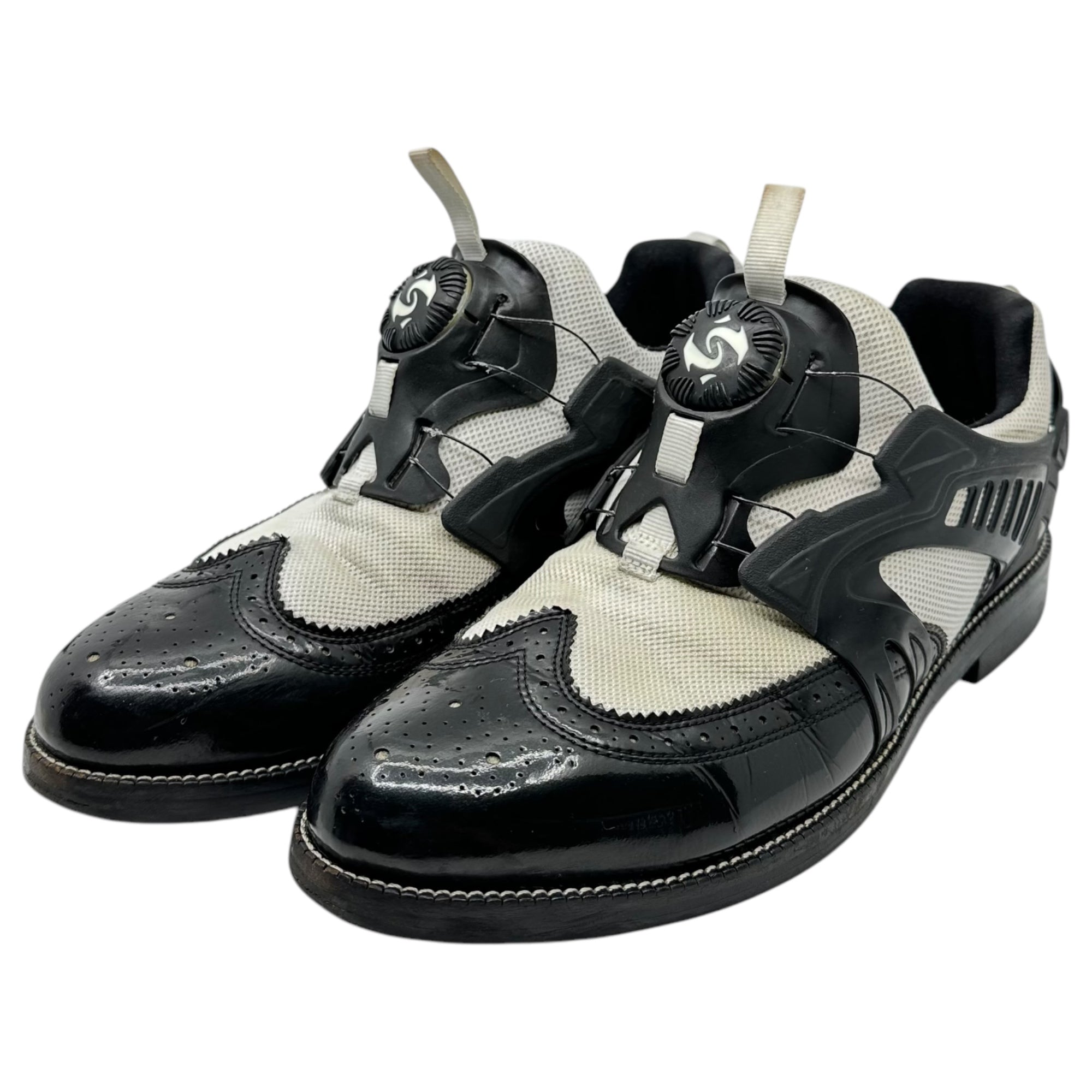 PUMA by MIHARA YASUHIRO(プーマバイミハラヤスヒロ) 14SS MY-72 "Patent" DISC ディスク ウィングチップ ドレス シューズ 35645801 30cm ブラック×ホワイト メッシュ スニーカー コラボ