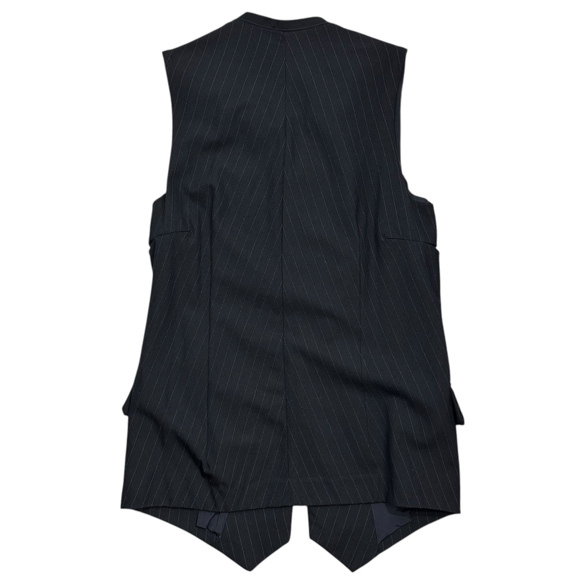 COMME des GARCONS(コムデギャルソン) 1993SS Striped sleeveless jacket and skirt set-up ストライプ ノースリーブ ジャケット スカート セットアップ GV-11002 M ネイビー AD1993 90's 90年代