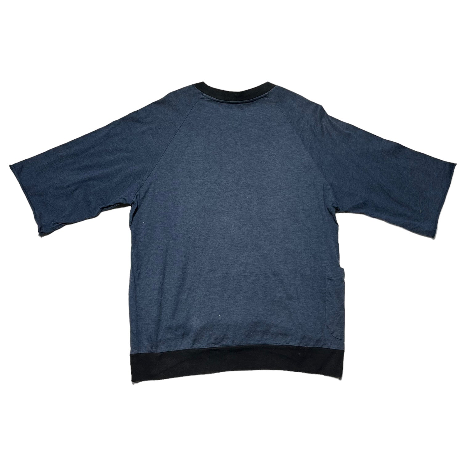 SUNSEA(サンシー) 17SS TREK’s ASH RAGLAN T トレック アッシュ ラグラン T シャツ 17S58 SIZE 2(M) ネイビー×ブラック