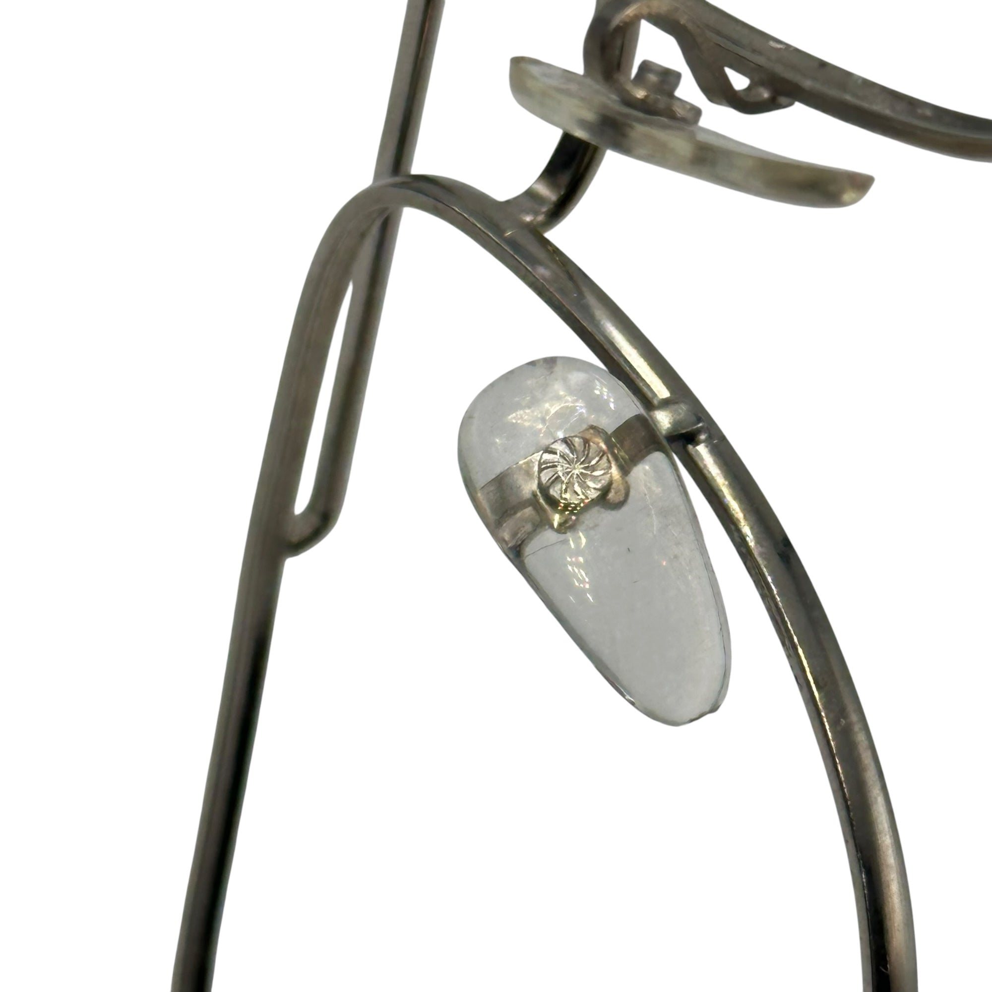 frame france(フレームフランス) 1970's Double bridge aviator sunglasses 2 ブリッジ ティアドロップ フレーム シルバー 70年代 メタル ダブル