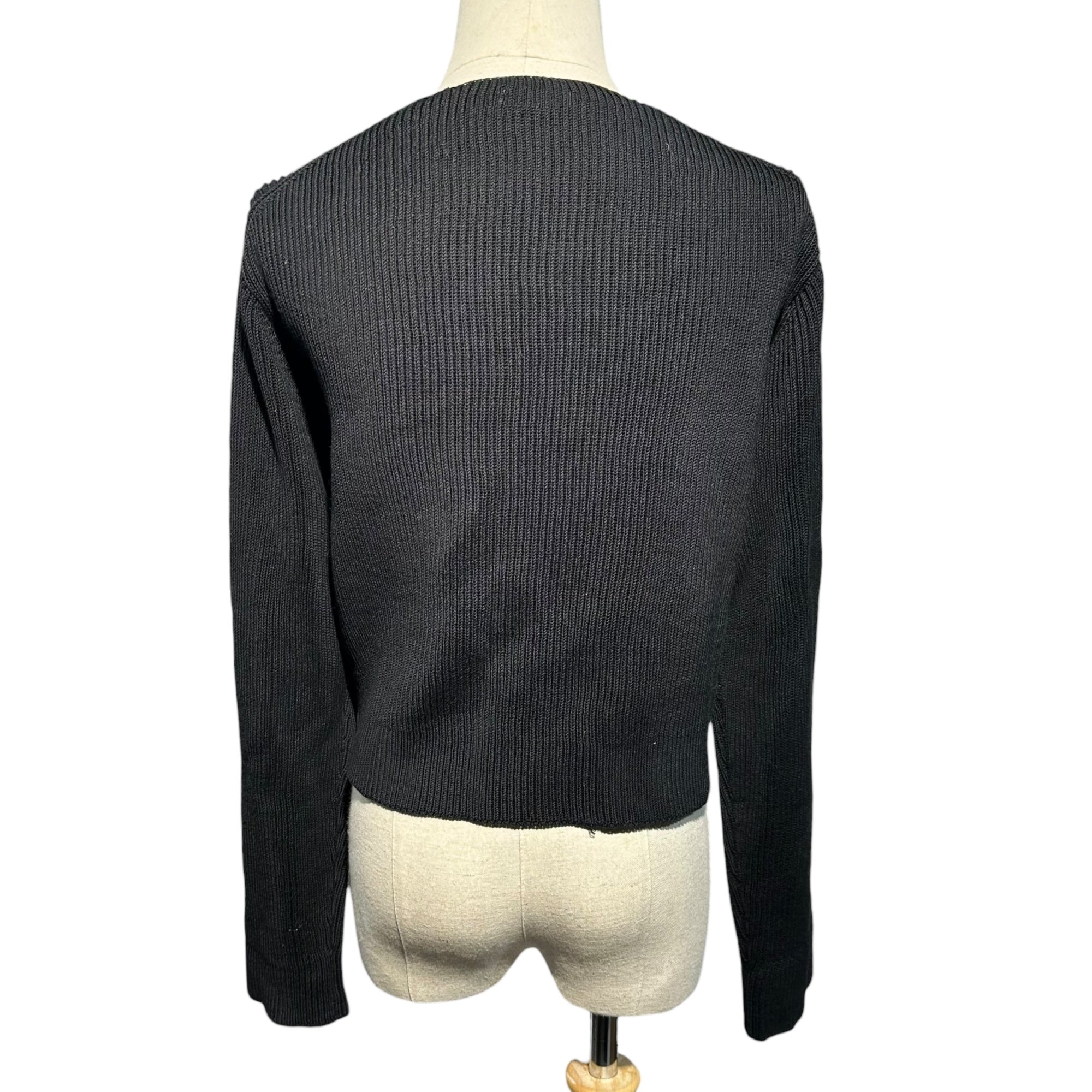 Y's(ワイズ) 90's Buttonless Cotton Knit Cardigan 90年代 ボタンレス コットン ニット カーディガン YO-K22-036 FREE ブラック 男性着用可能